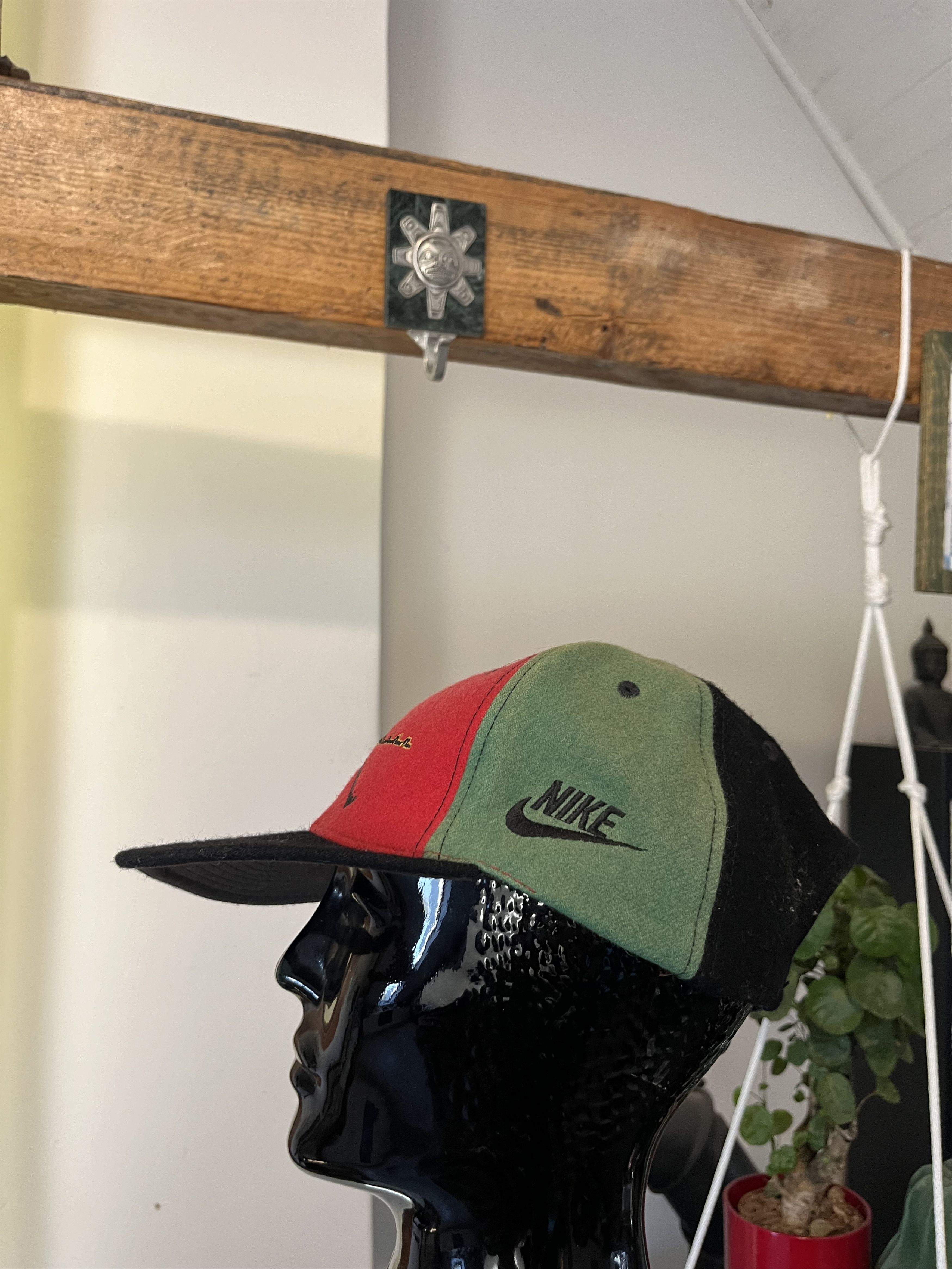 Jordan Brand × Nike × Vintage Vintage 90's Nike Air Jordan Big Logo Wool Cap Hat Size ONE SIZE - 3 Thumbnail
