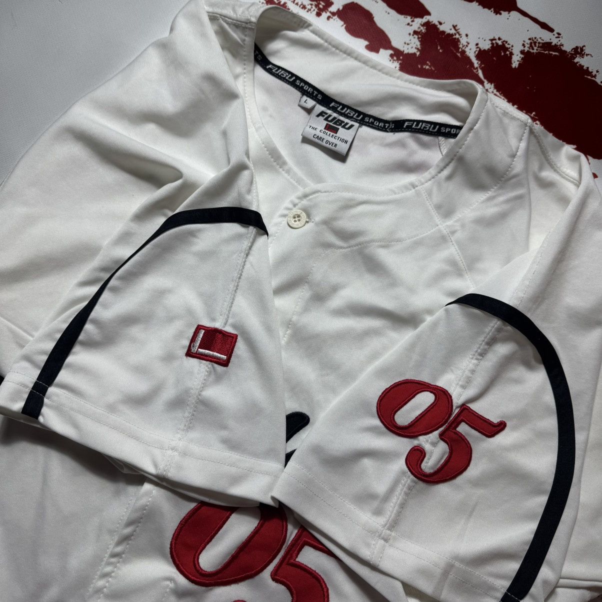 Fubu × Rap Tees × Vintage vintage 90s fubu big logo jersey Size US L / EU 52-54 / 3 - 7 Thumbnail