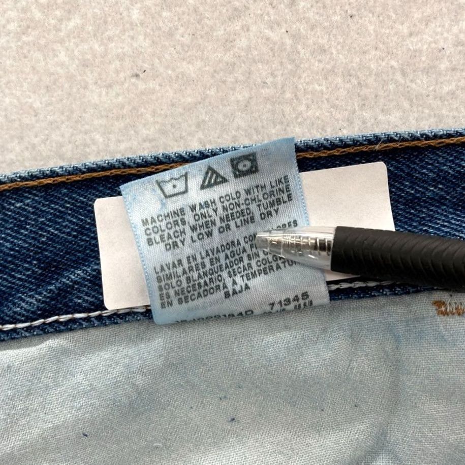 Denime Rustler Mens 46x30 Jeans Straight Denim Blue Reg Size US 30 / EU 46 - 5 Thumbnail