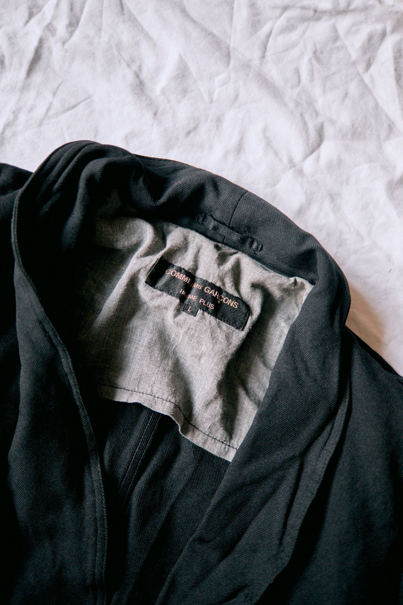 Comme des Garcons Boiled Polyester wrinkled blazer L black Size 50R - 3 Thumbnail