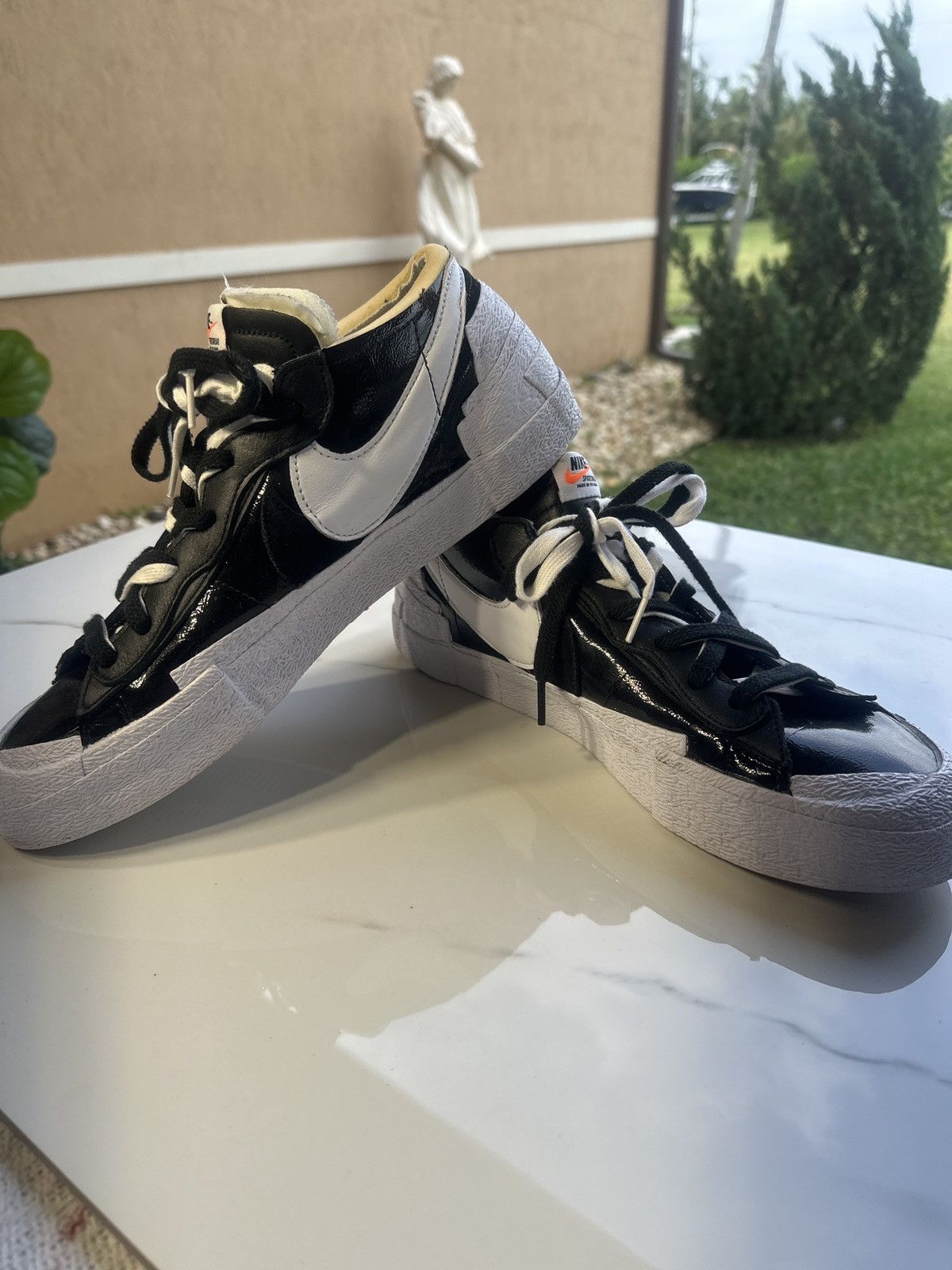 Nike Sacai x Nike Blazer Low Sneakers Size US 12.5 / EU 45-46 - 5 Thumbnail