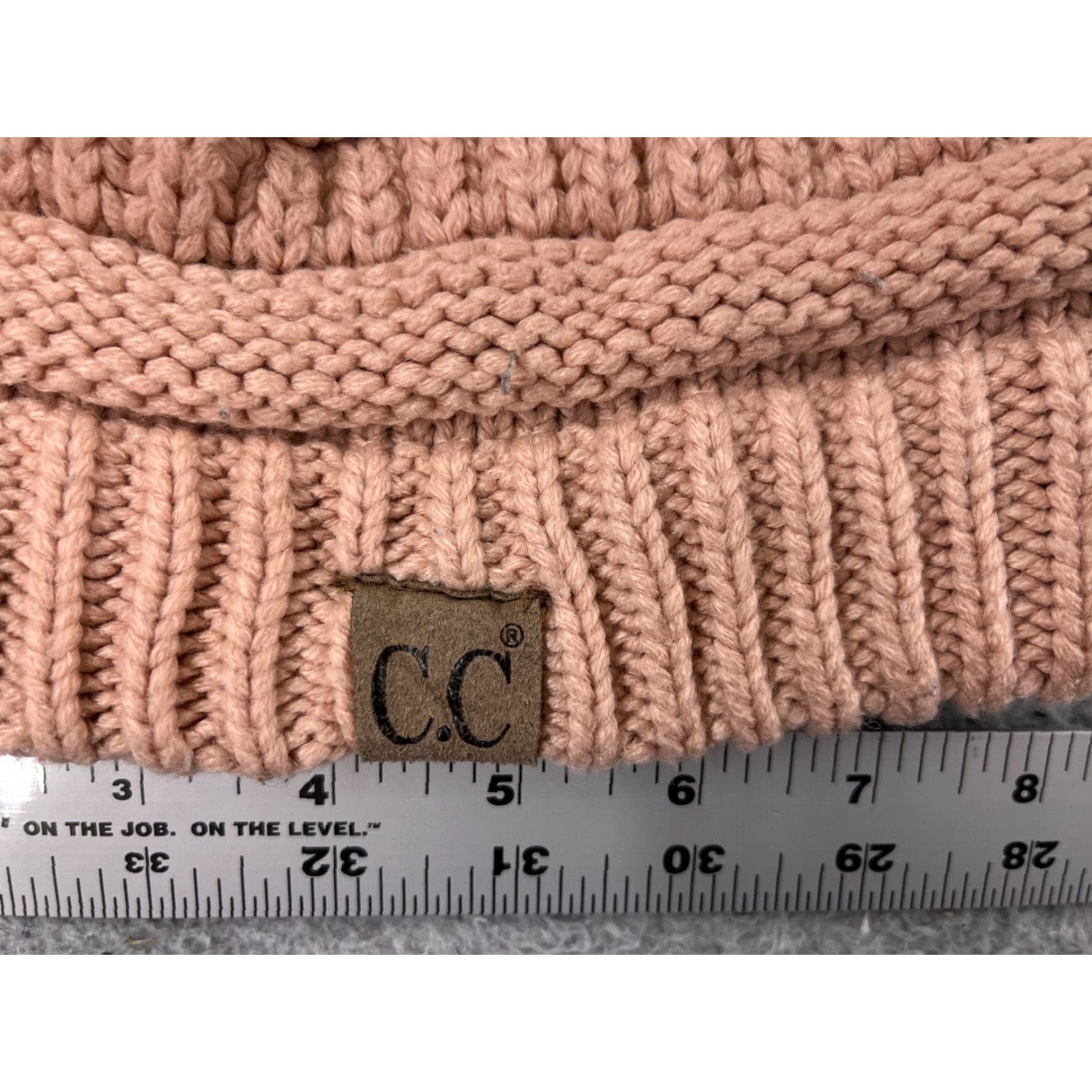 Vintage C.C Exclusive Beanie Toque Womens One Size Pink Knit 100% Acrylic Winter Ski Size ONE SIZE - 2 Thumbnail