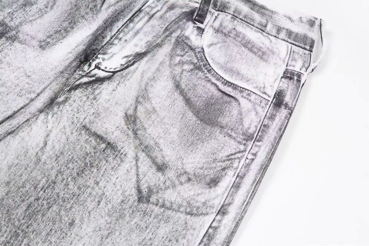 Jean × Vintage Streetwear tie-dye washed dirty white baggy jeans y2k Size US 34 / EU 50 - 10 Thumbnail