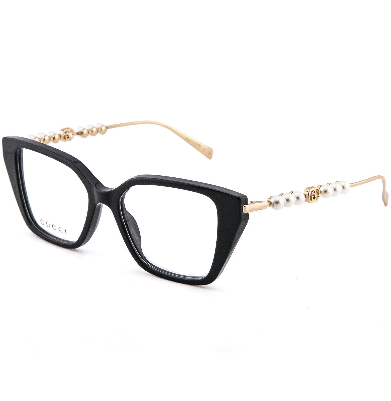 Gucci GUCCI GG1969O 1969 Gold Black Pearl Metal Eyeglasses 001 Size ONE SIZE - 3 Thumbnail