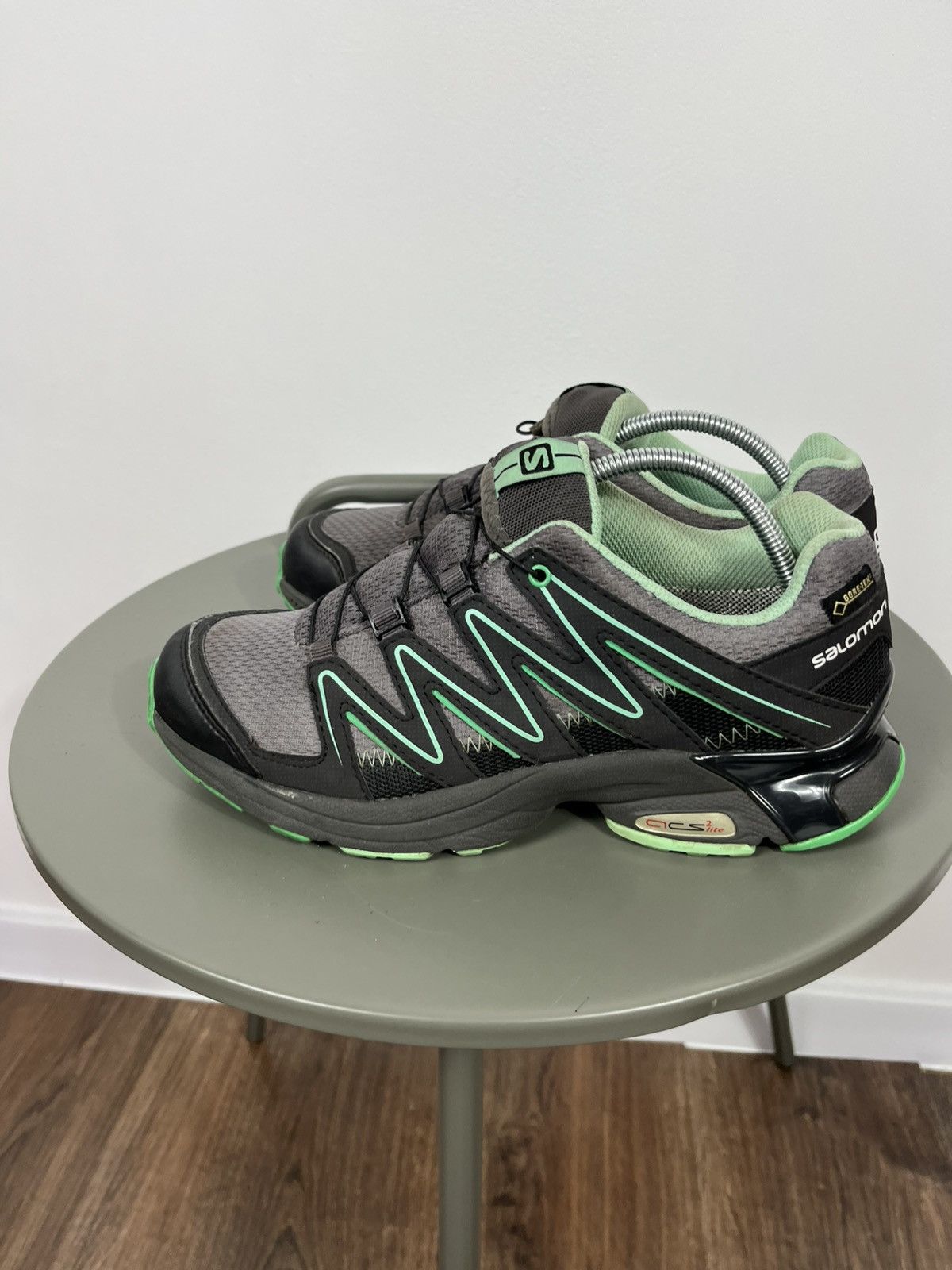 Salomon Salomon ACS Lite GTX Gore-Tex Trail Running Shoes Grey Green Size US 6.5 / IT 36.5 - 7 Thumbnail
