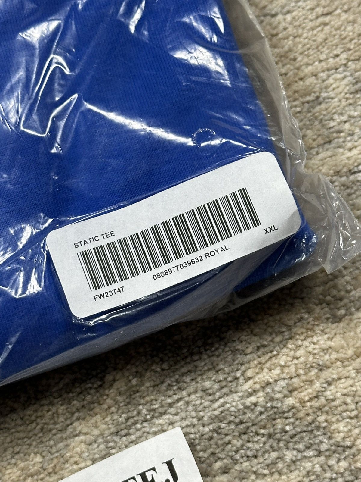 Supreme Supreme Static Tee - Royal - XXL - FW23 Size US XXL / EU 58 / 5 - 5 Thumbnail