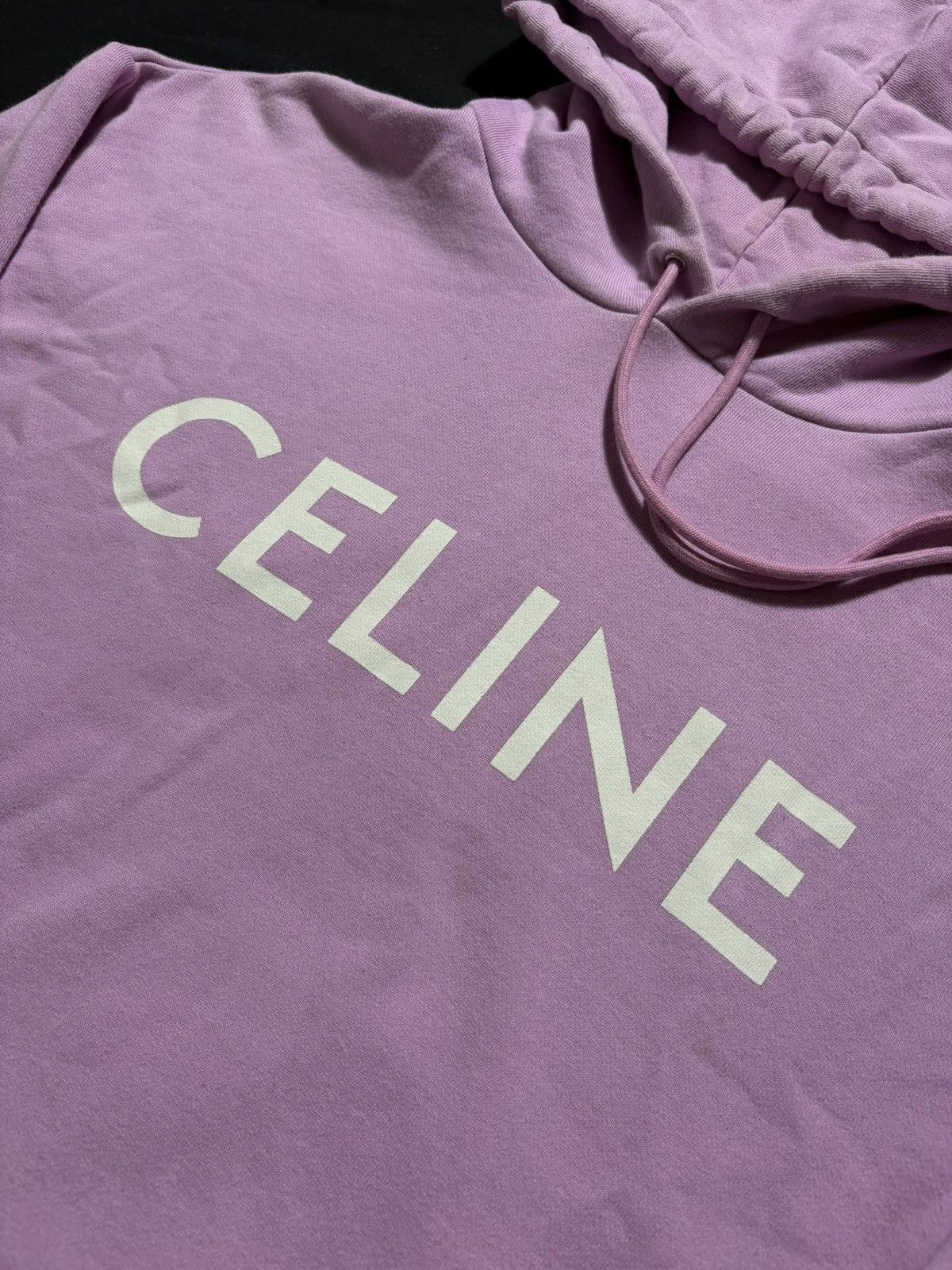 Celine Celine Classic Pink Logo Hoodie - Size M Size US M / EU 48-50 / 2 - 2 Thumbnail