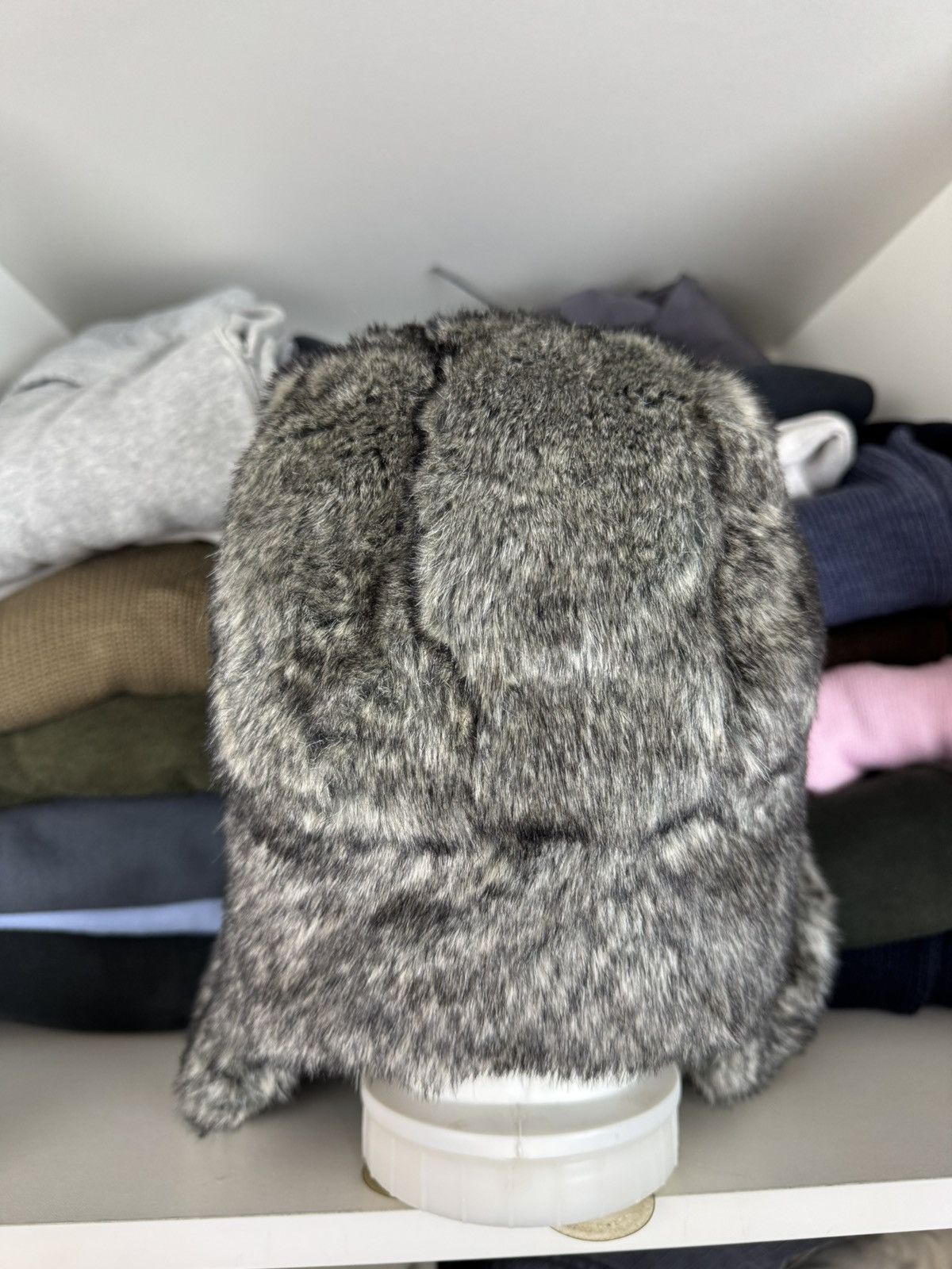 Other Y2K Ushanka Faux Fuzzy Fur Hat Size ONE SIZE - 10 Thumbnail