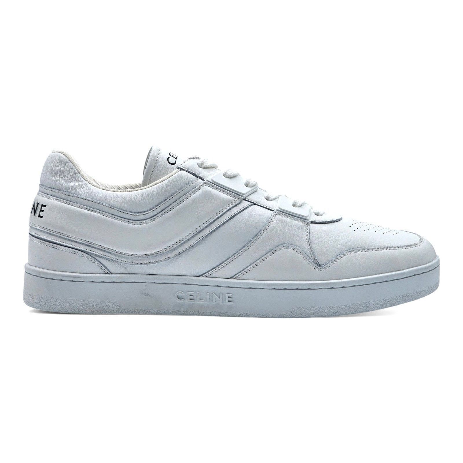 Celine Trainer Low Top Leather Sneakers in White size 44 $850 Size US 11 / EU 44 - 2 Thumbnail