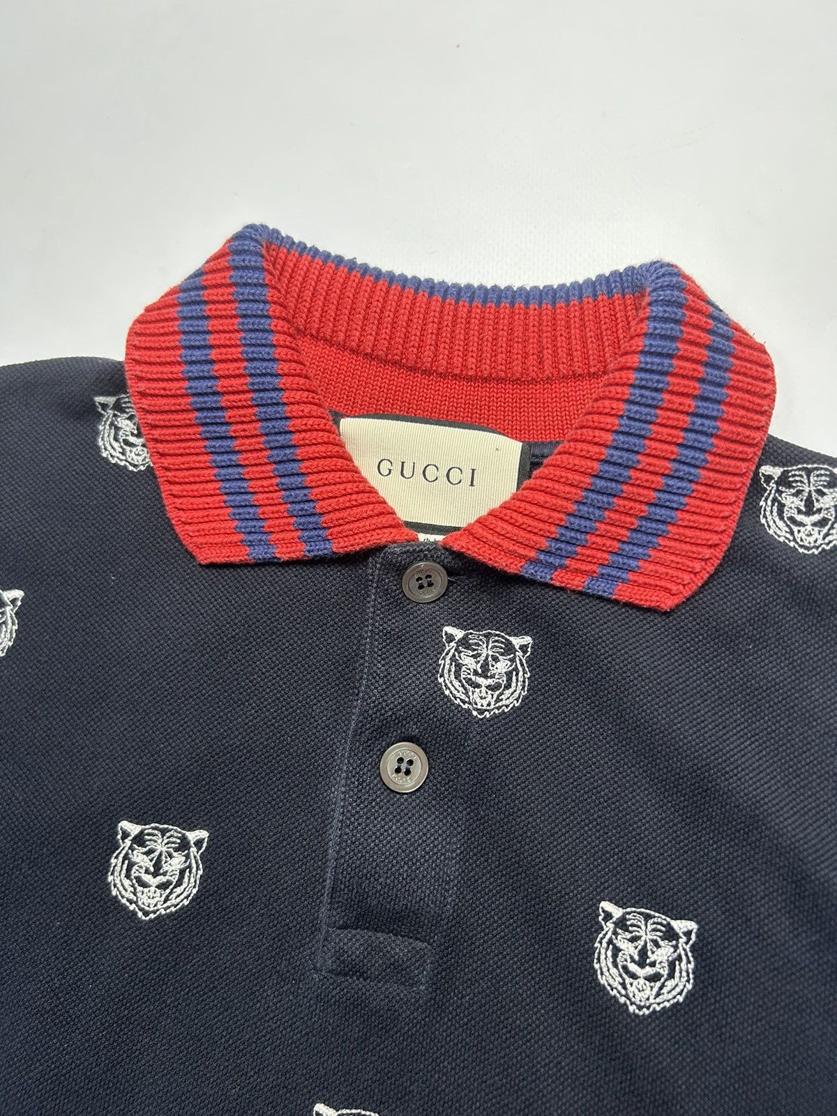 Gucci Gucci Polo Tigers Logo Shirt Size US XS / EU 42 / 0 - 3 Thumbnail