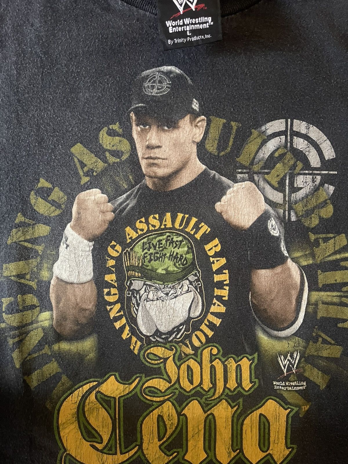 WWE × WWF Y2K John Cena Chain Gang Assault Battle Shirt Size US L / EU 52-54 / 3 - 3 Thumbnail