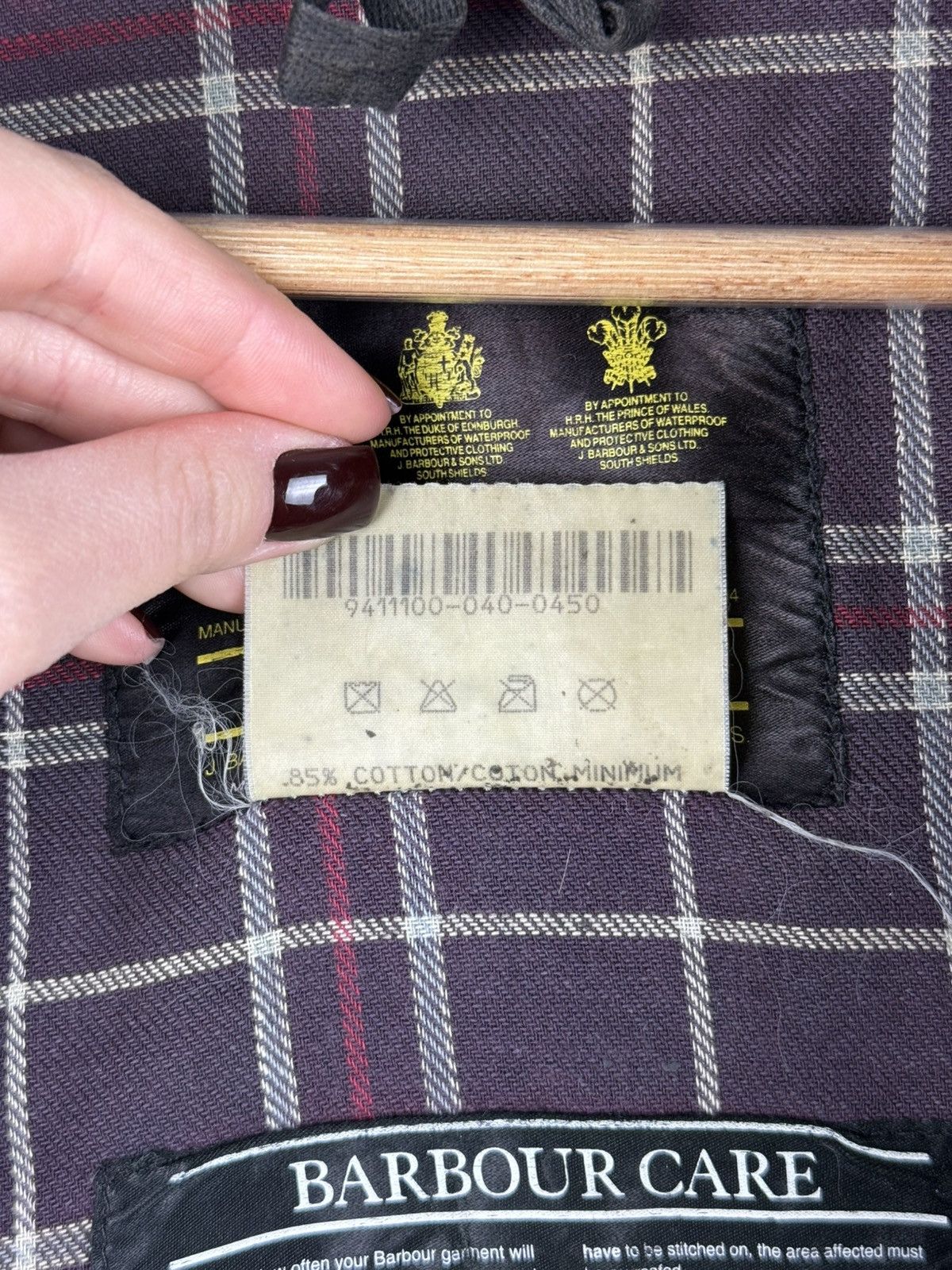 Barbour Barbour A205 Border Vintage Wax Waxed Cotton Hunting Jacket Size US XL / EU 56 / 4 - 22 Thumbnail
