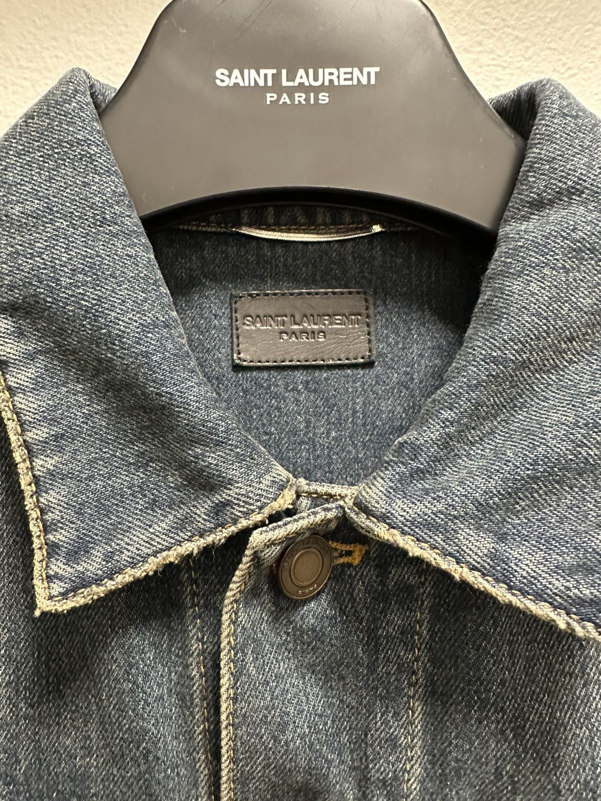 Saint Laurent Paris Saint Laurent Fitted Denim Jacket Size US M / EU 48-50 / 2 - 3 Thumbnail