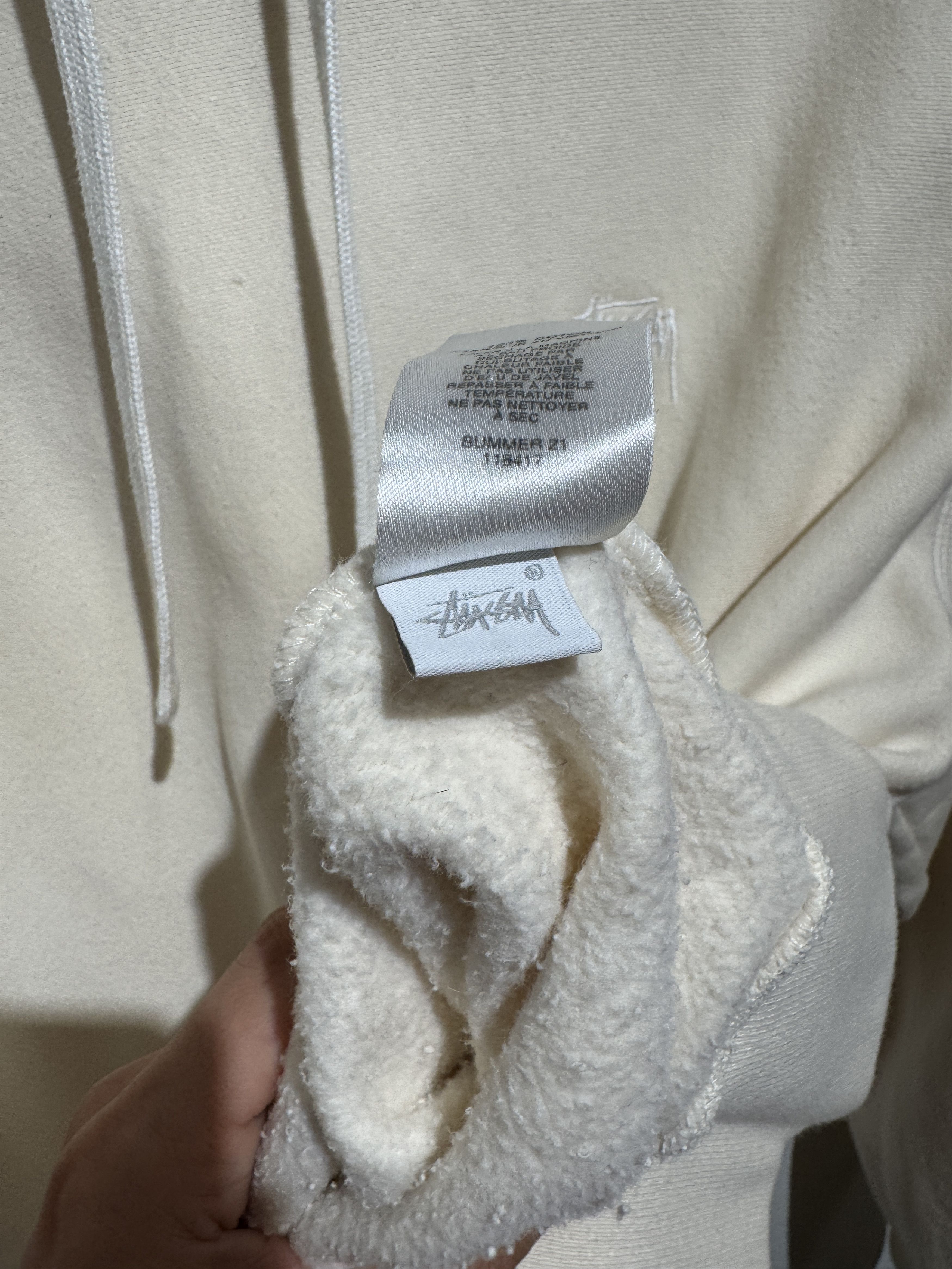 Stussy Stüssy Tonal Logo Hoodie – Off-White / Cream Size US L / EU 52-54 / 3 - 6 Thumbnail