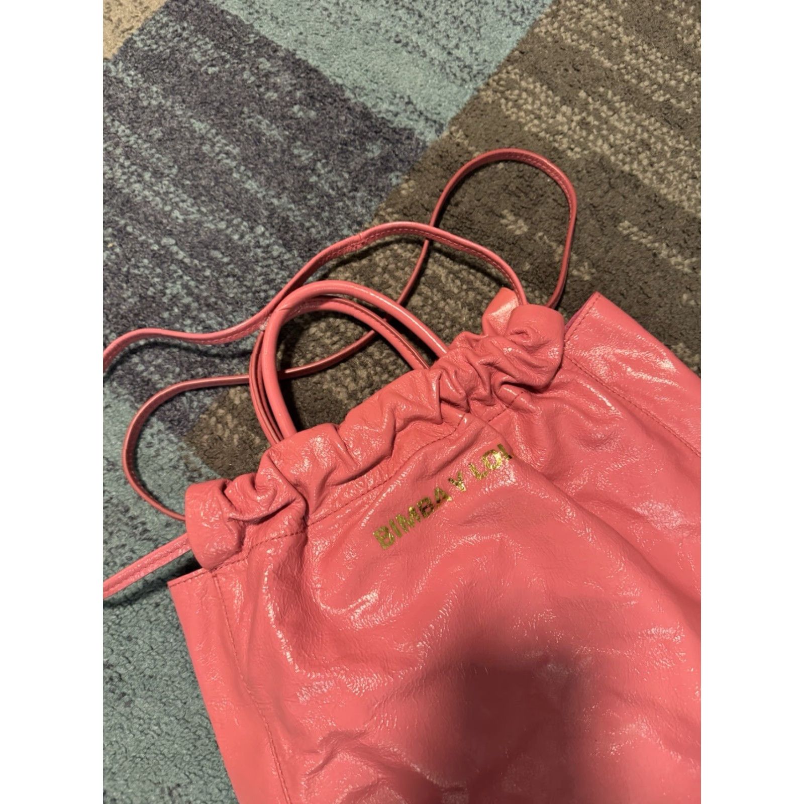 BIMBA Y LOLA Bimba Y Lola Women Upright Leather Shopper Bag Pink Tote OS Leather Exterior Pink Lining Pink Studded Adjustable Strap Pockets Size ONE SIZE - 5 Thumbnail