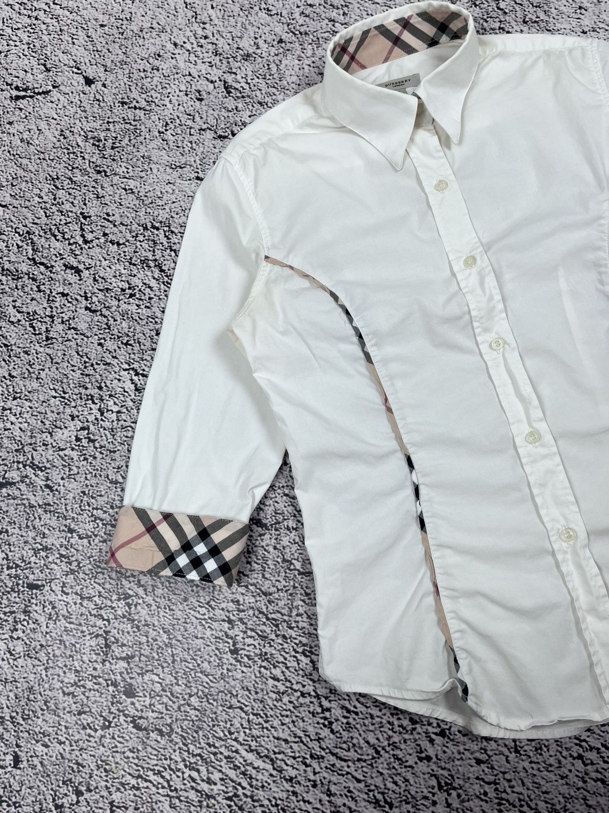 Burberry Vintage Burberry London nova check 3/4 sleeves button ups Size S / US 4 / IT 40 - 2 Thumbnail