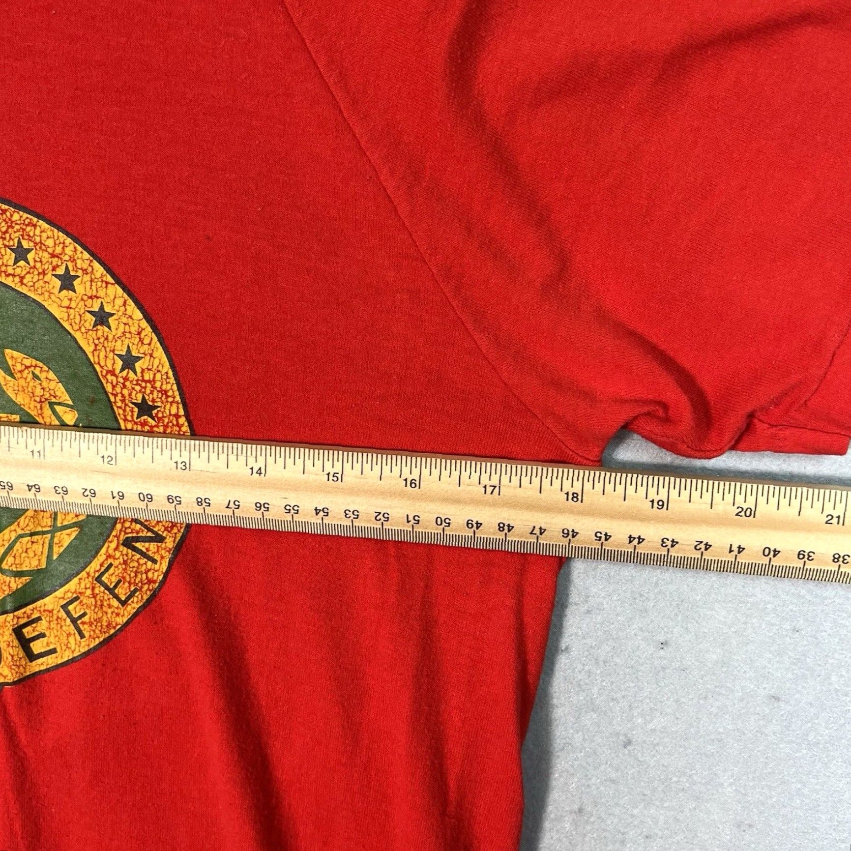 Vintage VINTAGE 1970s Sportswear Eagle "This We'll Defend" Graphic Tank Top Adult Men's Medium Red Cotton Blend Retro Sportswear Beach Worn Size US M / EU 48-50 / 2 - 3 Thumbnail