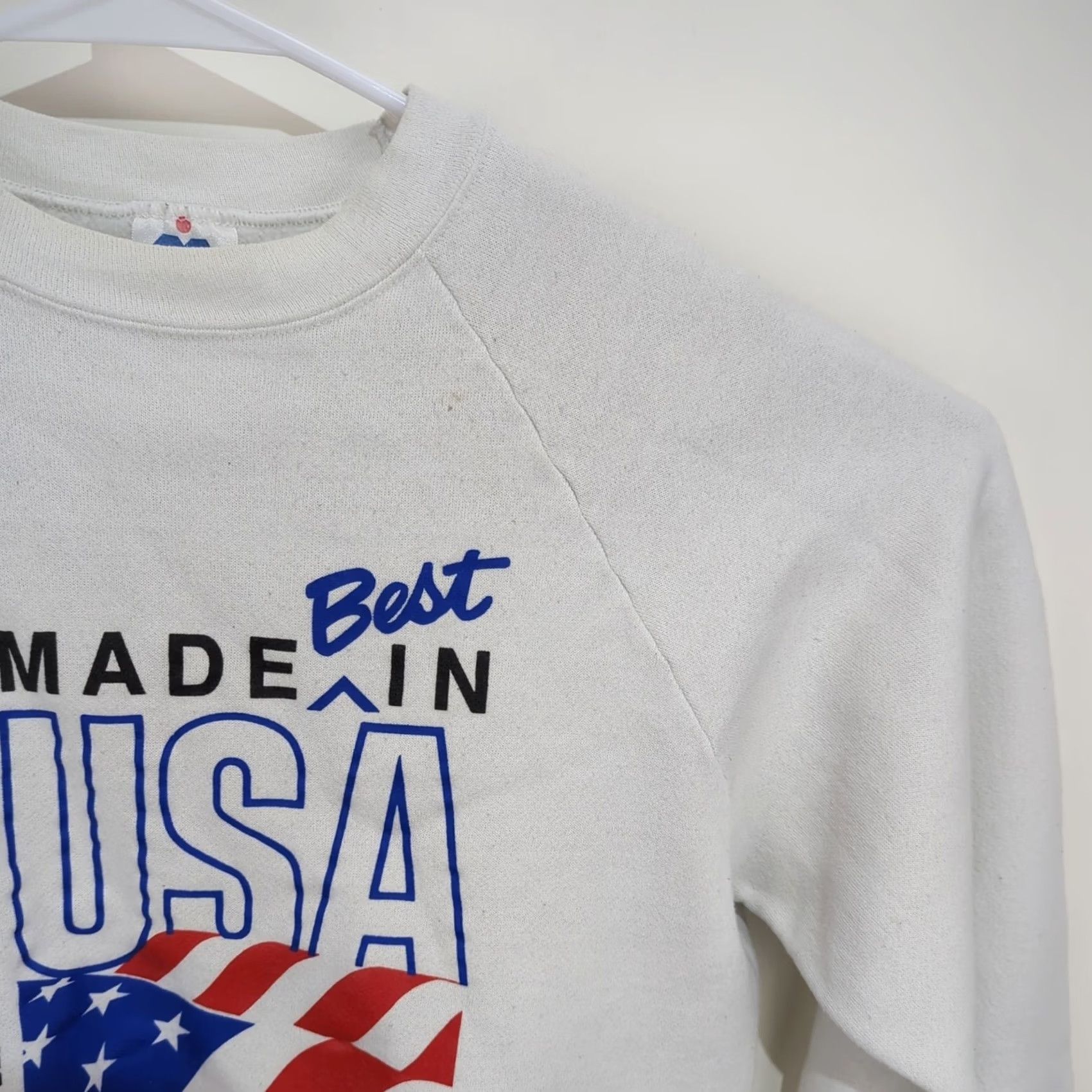 Vintage VINTAGE Miller USA Sweatshirt Crewneck White Large Unisex Adults Graphic Print Size US L / EU 52-54 / 3 - 4 Thumbnail