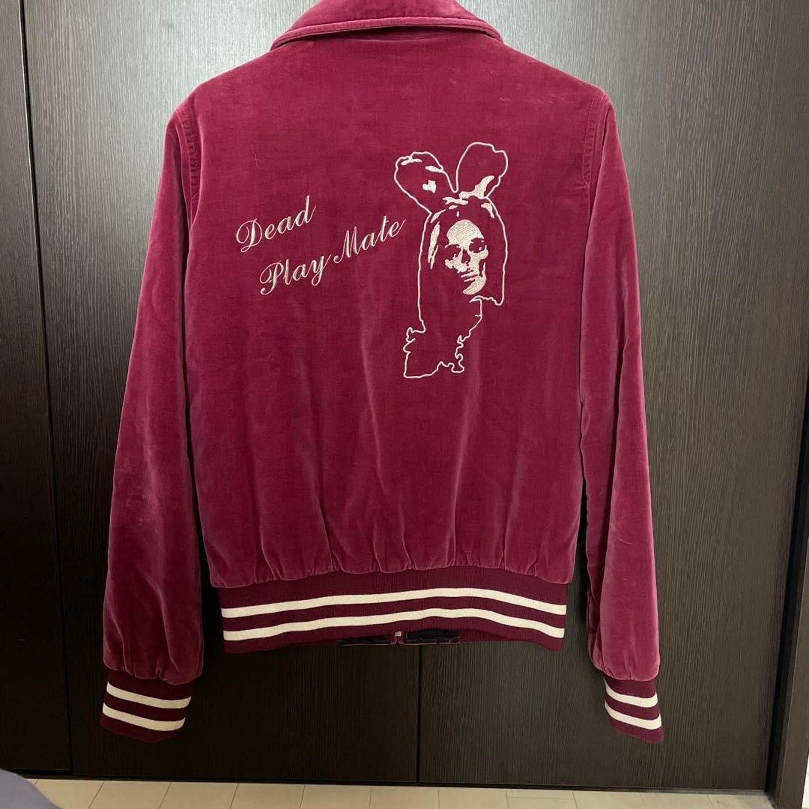 Hysteric Glamour Hysteric Glamour - Burgundy Velvet Bomber Size M / US 6-8 / IT 42-44 - 3 Thumbnail
