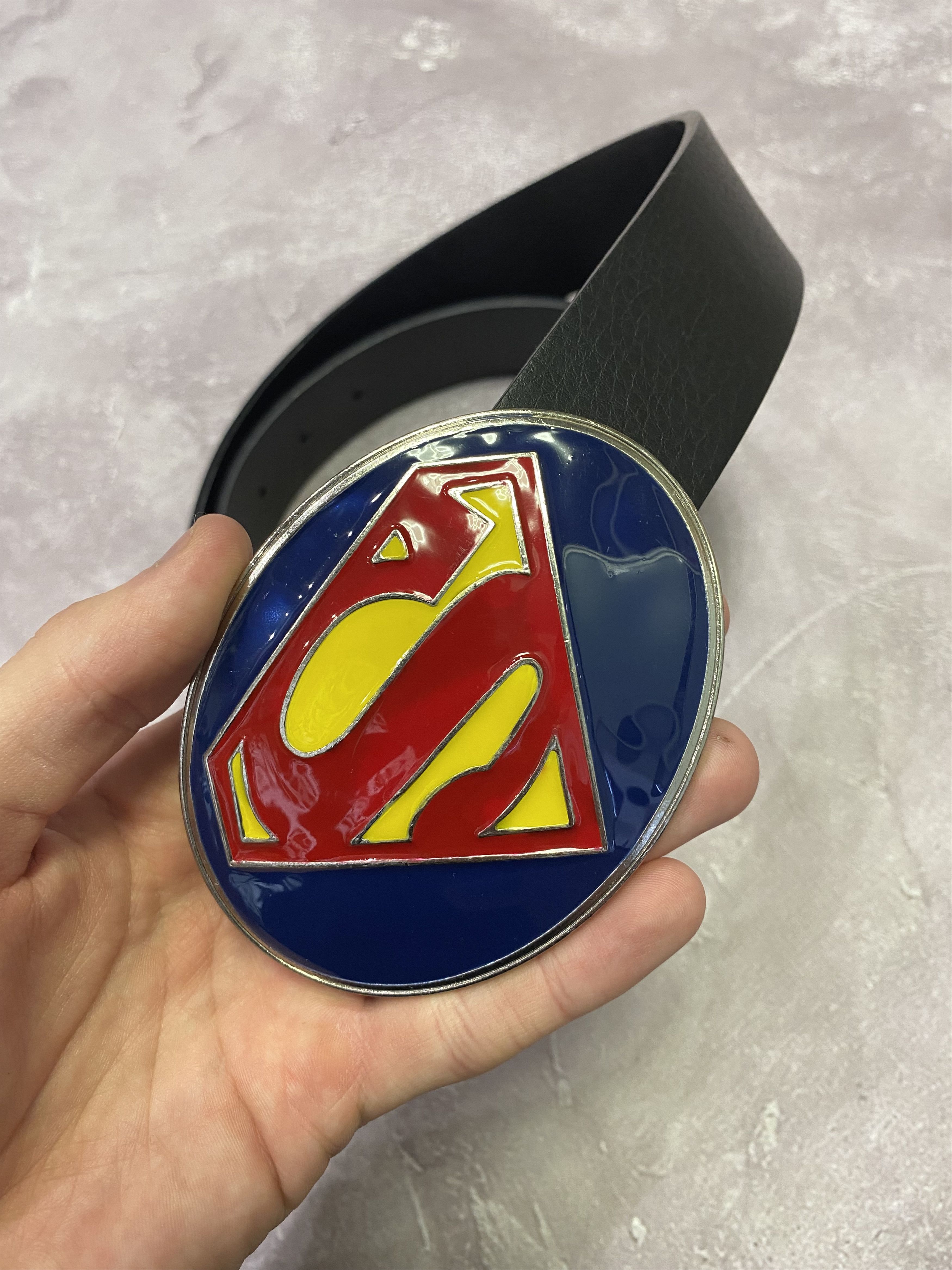 Marvel Comics Y2K Super Man Metal Buckle Belt Size ONE SIZE - 2 Thumbnail