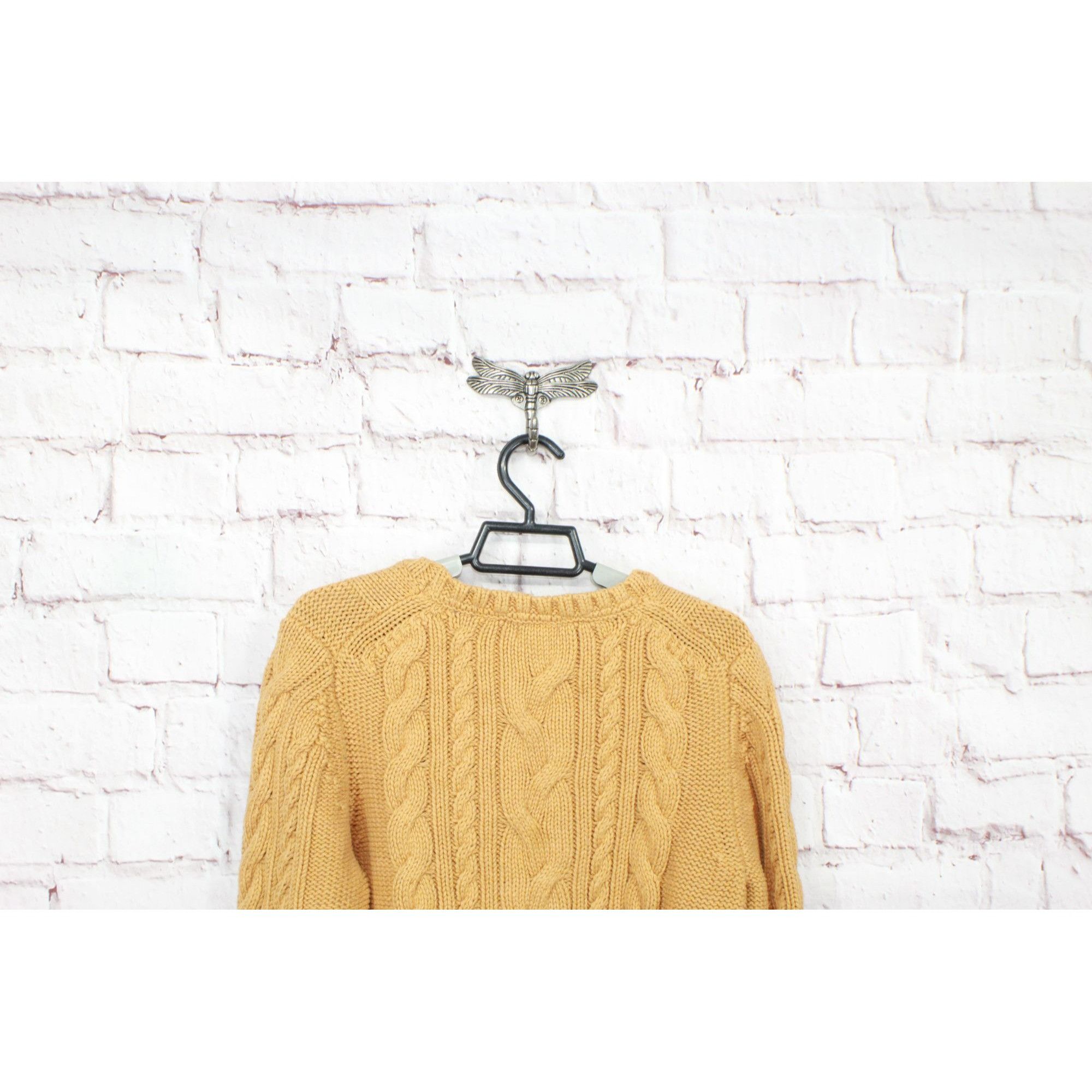 L.L. Bean LL Bean Women's Double L Cable Sweater Crewneck Size L / US 10 / IT 46 - 4 Thumbnail