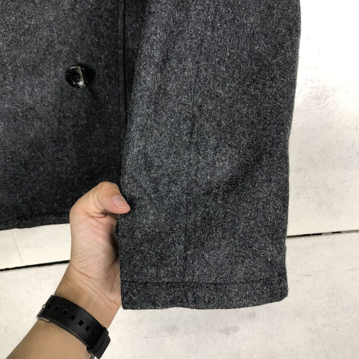 Japanese Brand 🔥VINTAGE BIKER JACKET WOOL DOUBLE COLLAR UNITED SPORTS UNION Size US L / EU 52-54 / 3 - 15 Thumbnail