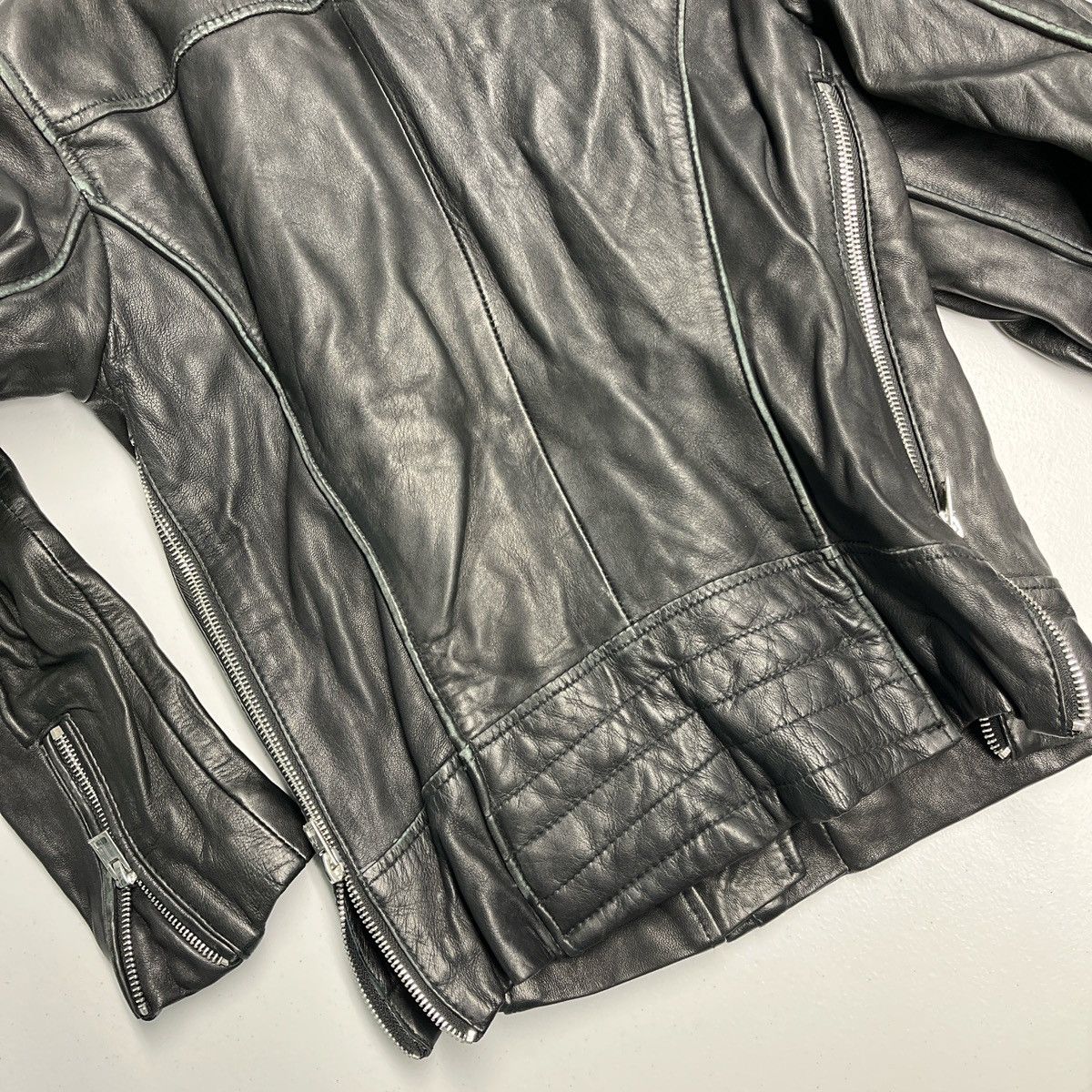Zara ZARA Authentic Leather Moto Jacket Size XS / US 0-2 / IT 36-38 - 5 Thumbnail