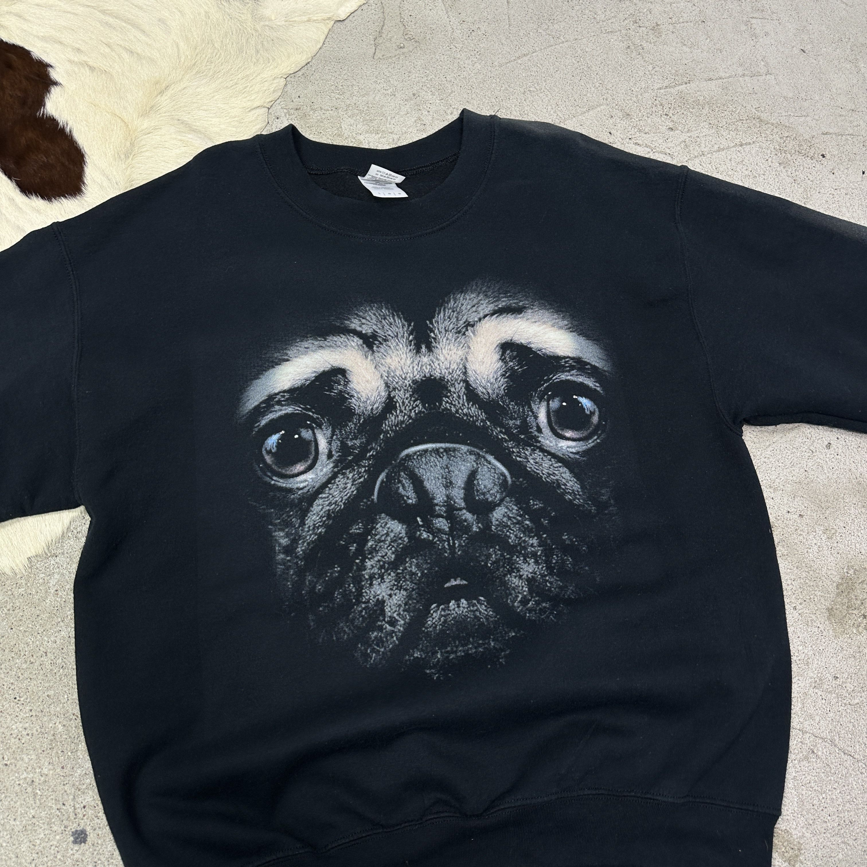 Vintage Vintage Streetwear Casual Y2K Pug Sweatshirt 00s Size US L / EU 52-54 / 3 - 5 Thumbnail