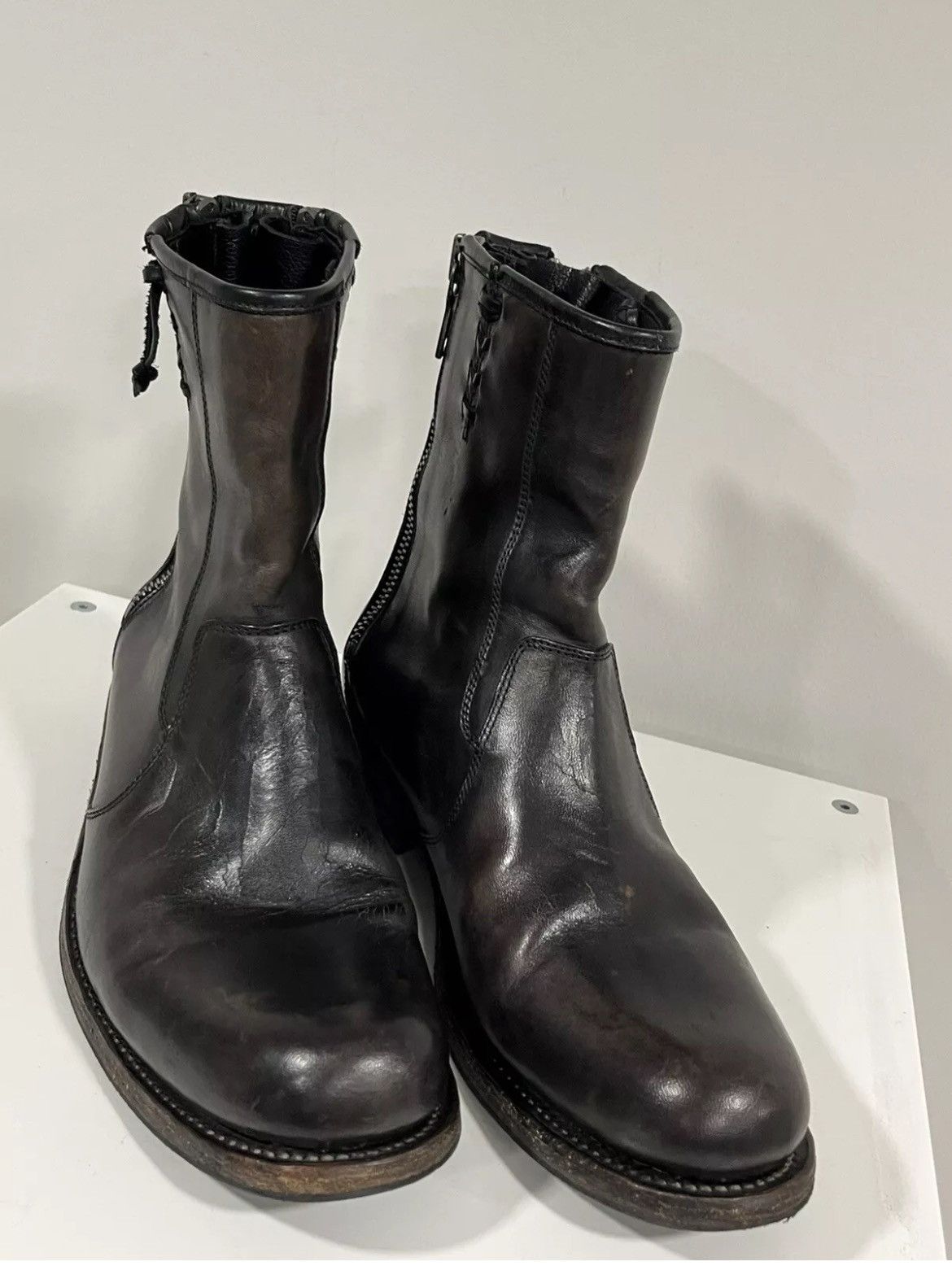 John Varvatos Engineer double back zip boot. 8 Size US 8 / EU 41 - 15 Thumbnail