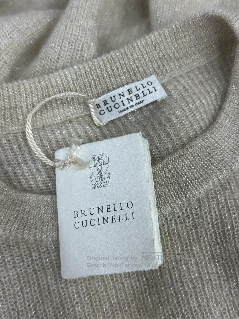 Brunello Cucinelli Brunello Cucinelli Mohair Knit Sweater Long Sleeve Top Size S / US 4 / IT 40 - 6 Thumbnail