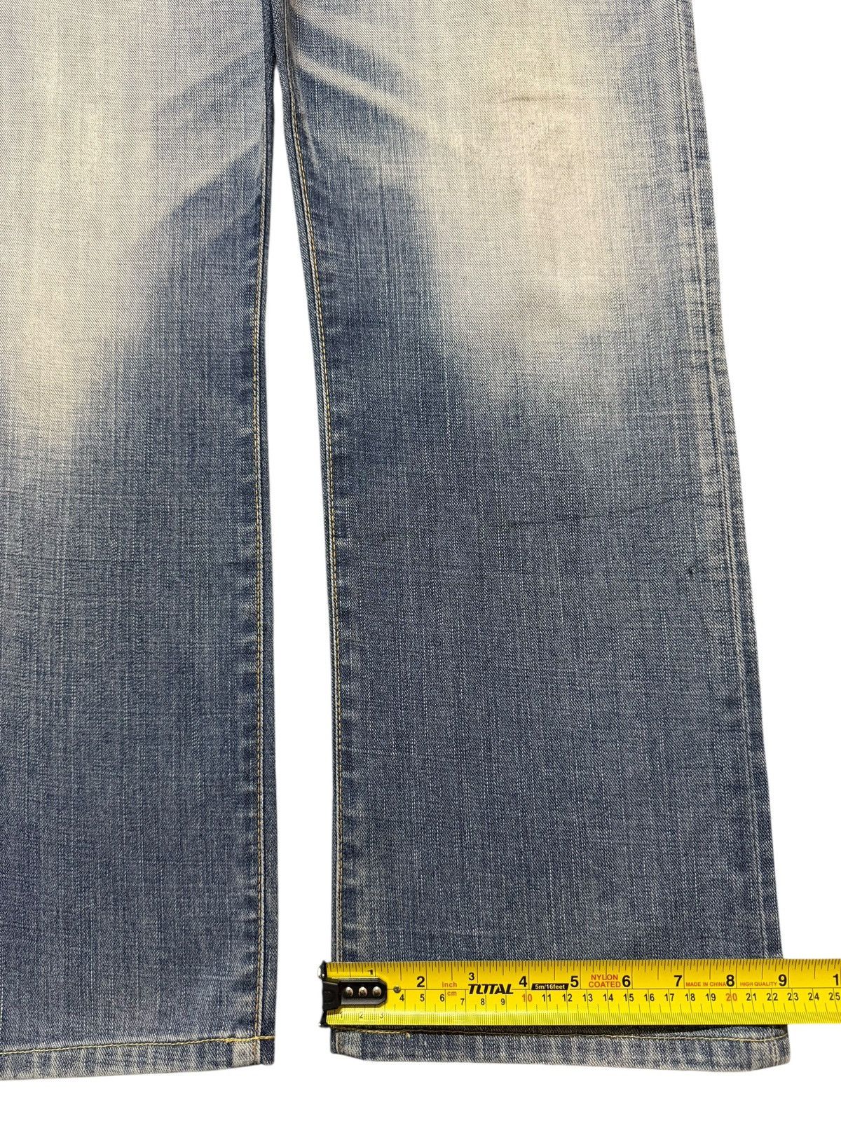 Edwin Vintage 90s Japan Edwin Blue Trip Faded Wash Wide Leg Baggy Size US 34 / EU 50 - 15 Thumbnail