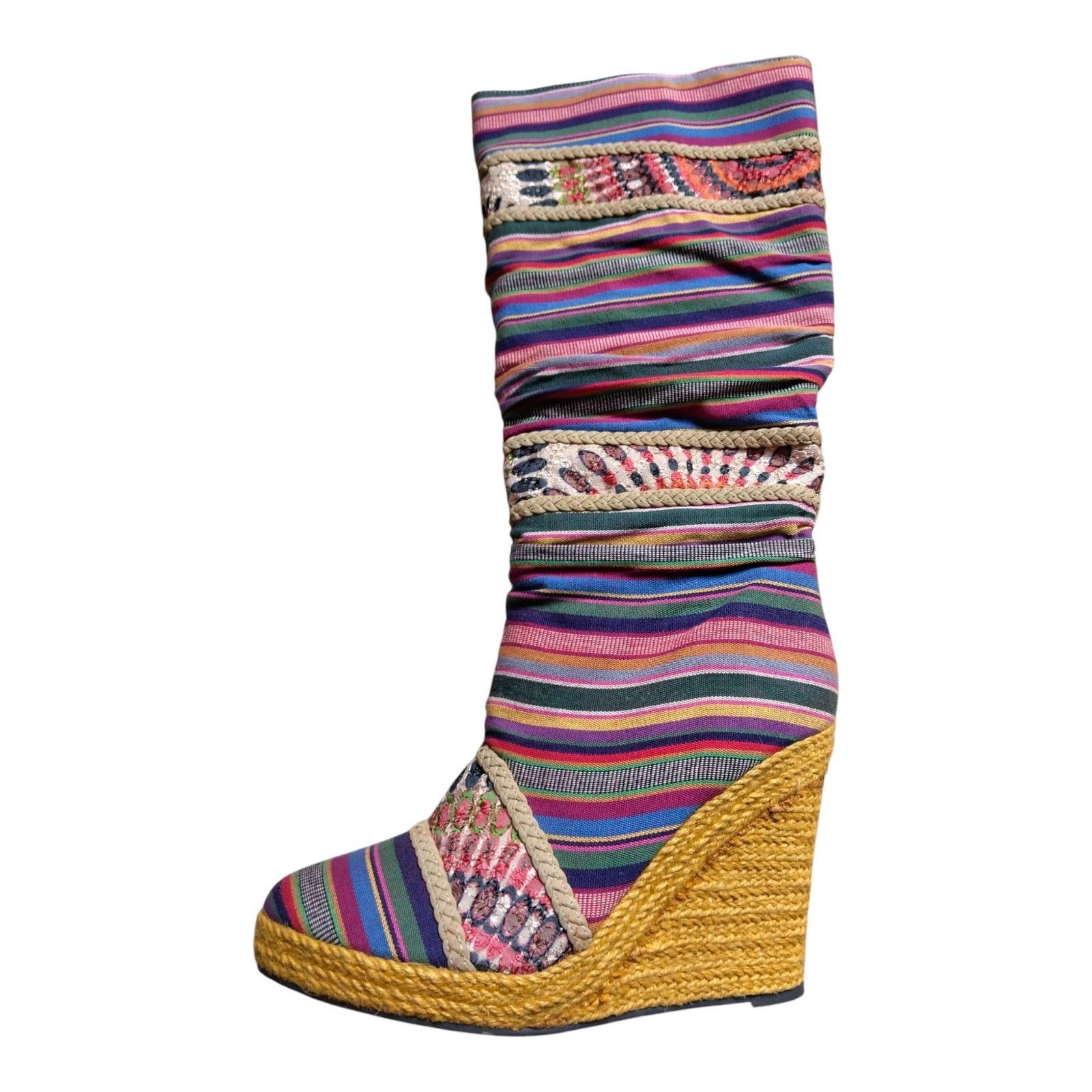 Other Women's Tapestry Knee High Boots, Size 10, Micheal Antonio Size US 10 / IT 40 - 7 Thumbnail