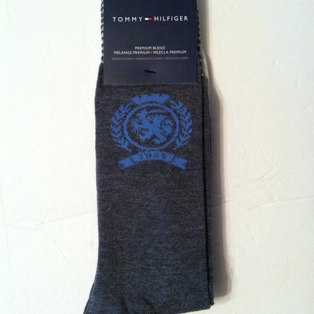 Tommy Hilfiger 3 DOUBLE TOMMY HILFIGER MEN'S NEW COTTON BLEND DRESS SOCKS Size ONE SIZE - 11 Thumbnail