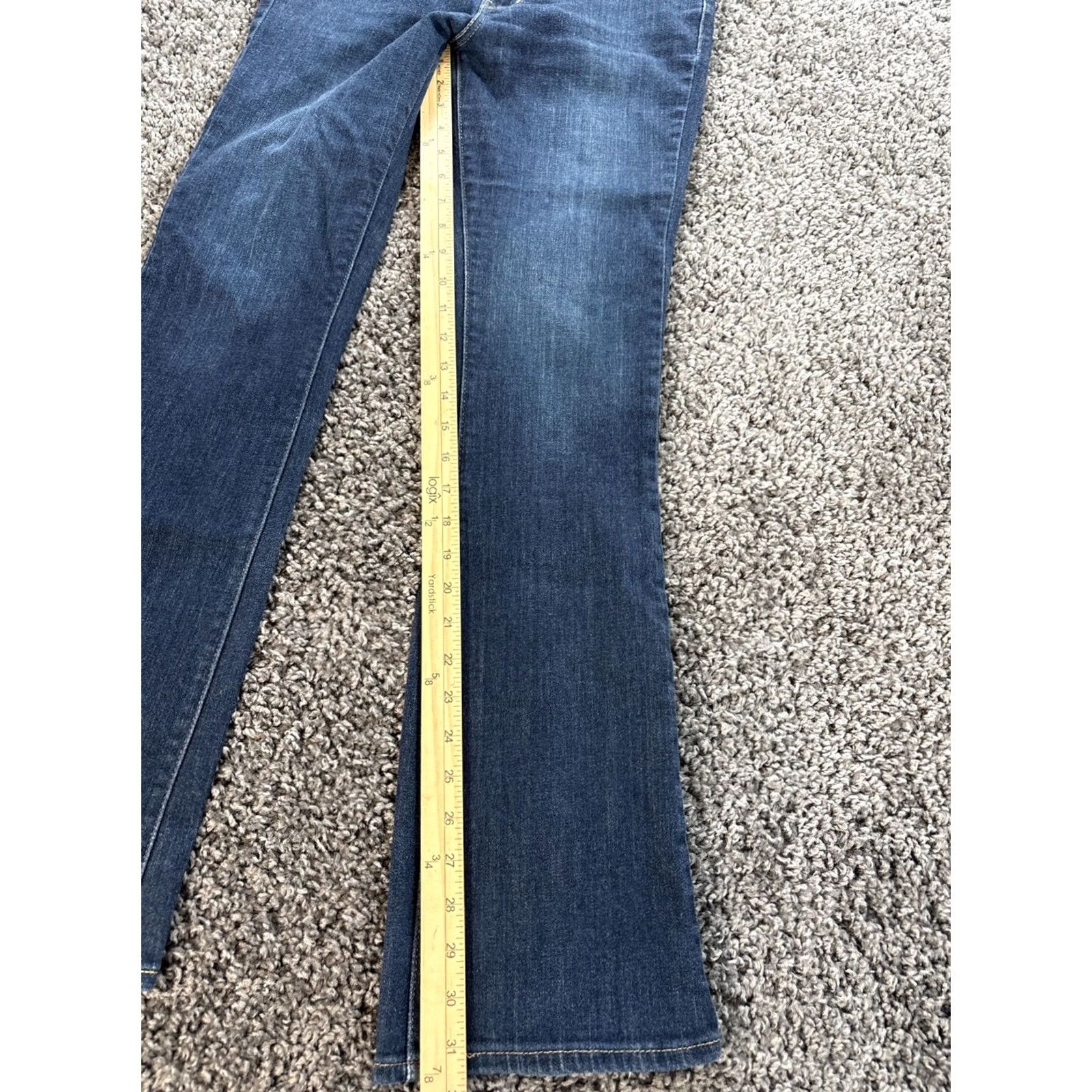 Levi's Levi's Jeans Womens Size 28x31 Bootcut Denim Dark Wash 715 Stretch Blue Size 28" / US 6 / IT 42 - 2 Thumbnail