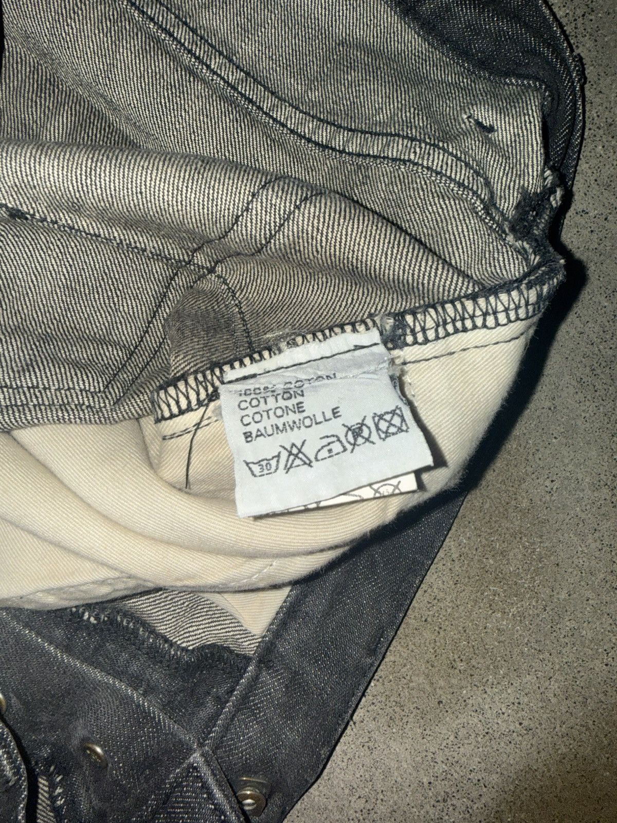 Dior Dior Homme AW05 "In the Morning" Polyurethane Waxed Denim Size US 32 / EU 48 - 7 Thumbnail