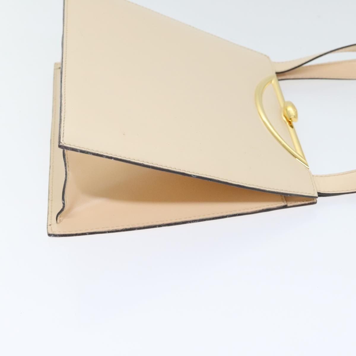 Celine CELINE Hand Bag Leather Cream Gold Size ONE SIZE - 4 Thumbnail
