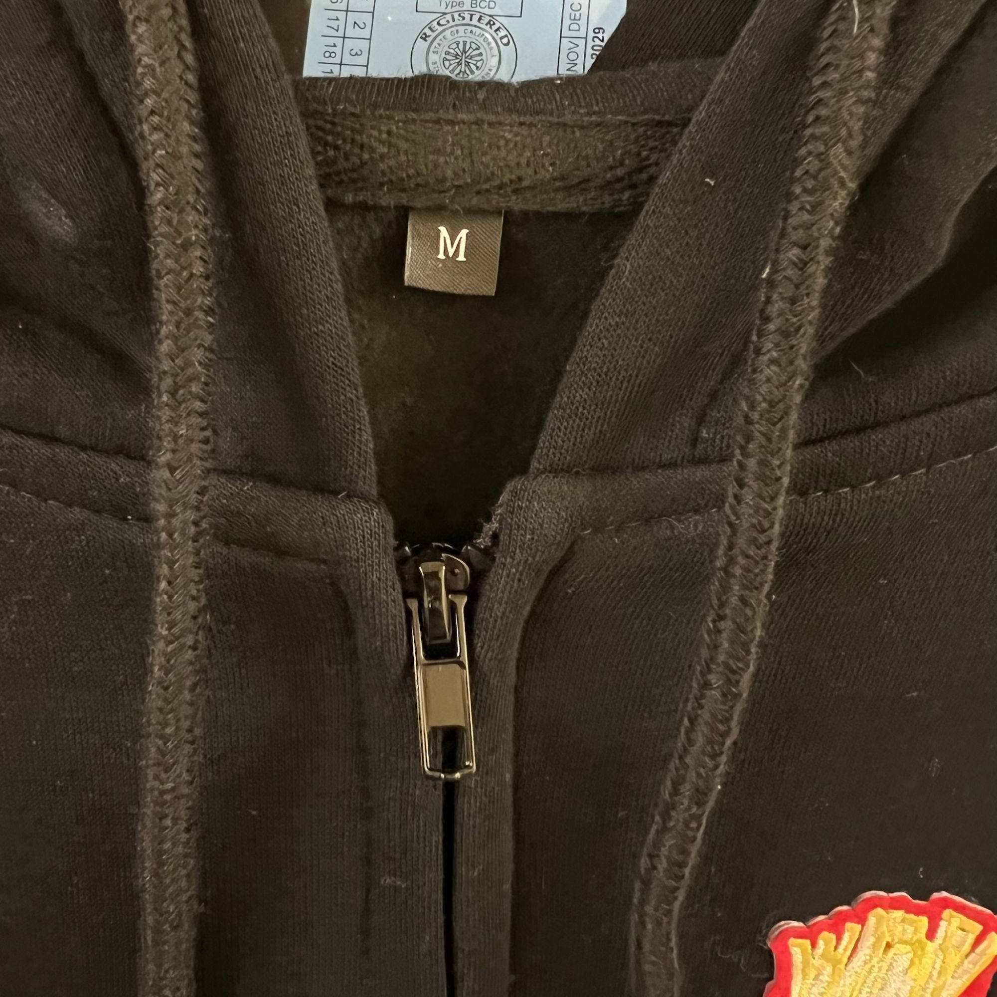 Other Black Zip-Up Hoodie W/ French Fries & Lollipop Patches Mediu Size US M / EU 48-50 / 2 - 6 Thumbnail