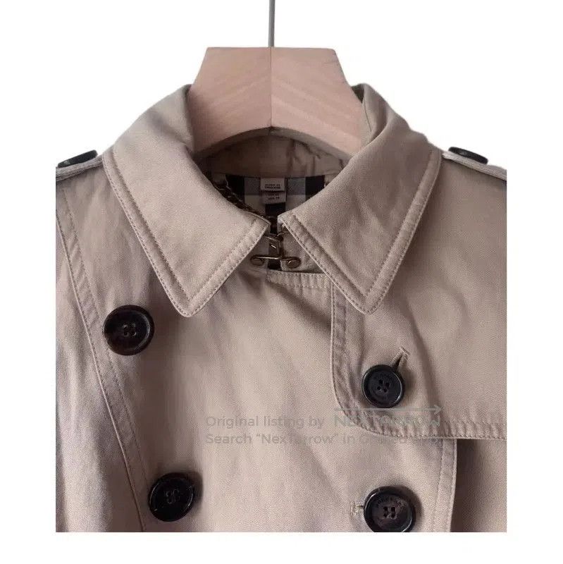 Burberry Burberry Women's Khaki Cotton Trench Coat. Size M / US 6-8 / IT 42-44 - 6 Thumbnail
