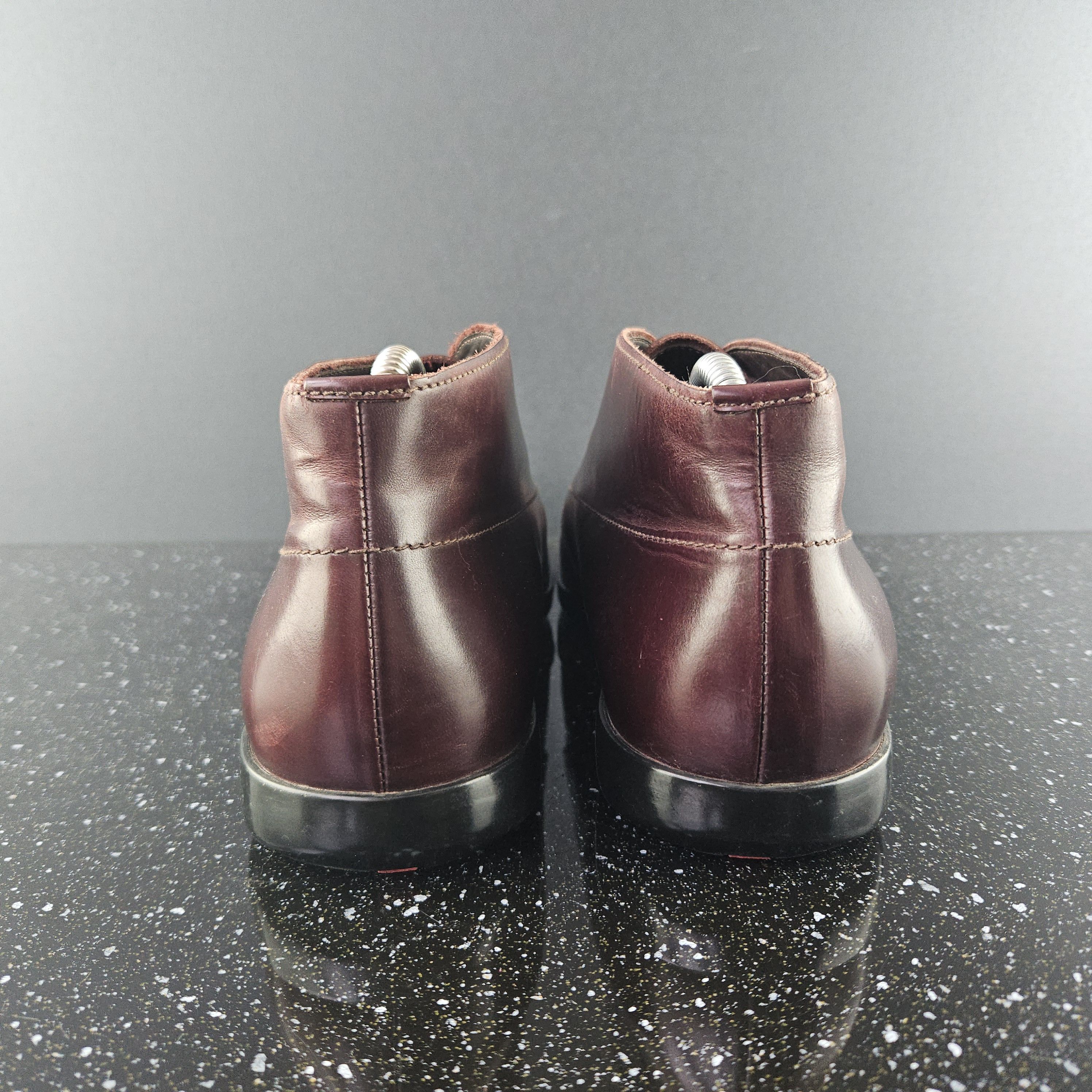 Vintage Prada Sport Square Toe Cherry Red Boots (Y0066)