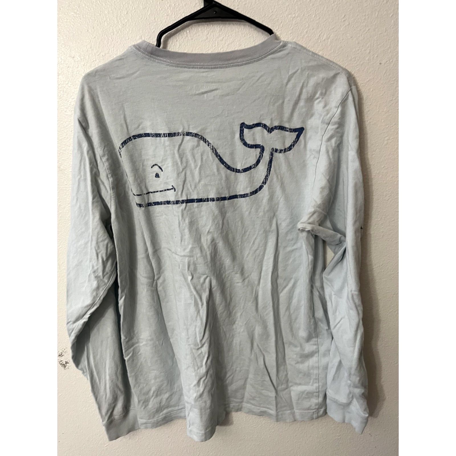 Vineyard Vines Vineyard Vines T Shirt Mens Small Light Blue Whale Pocket Long Sleeve Size US S / EU 44-46 / 1 - 3 Thumbnail