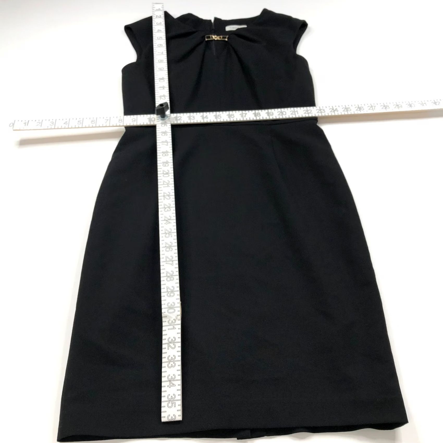 Calvin Klein Calvin Klein Dress 6 Sheath Cocktail Polyester Mini Above Knee Black PLS READ Size M / US 6-8 / IT 42-44 - 7 Thumbnail