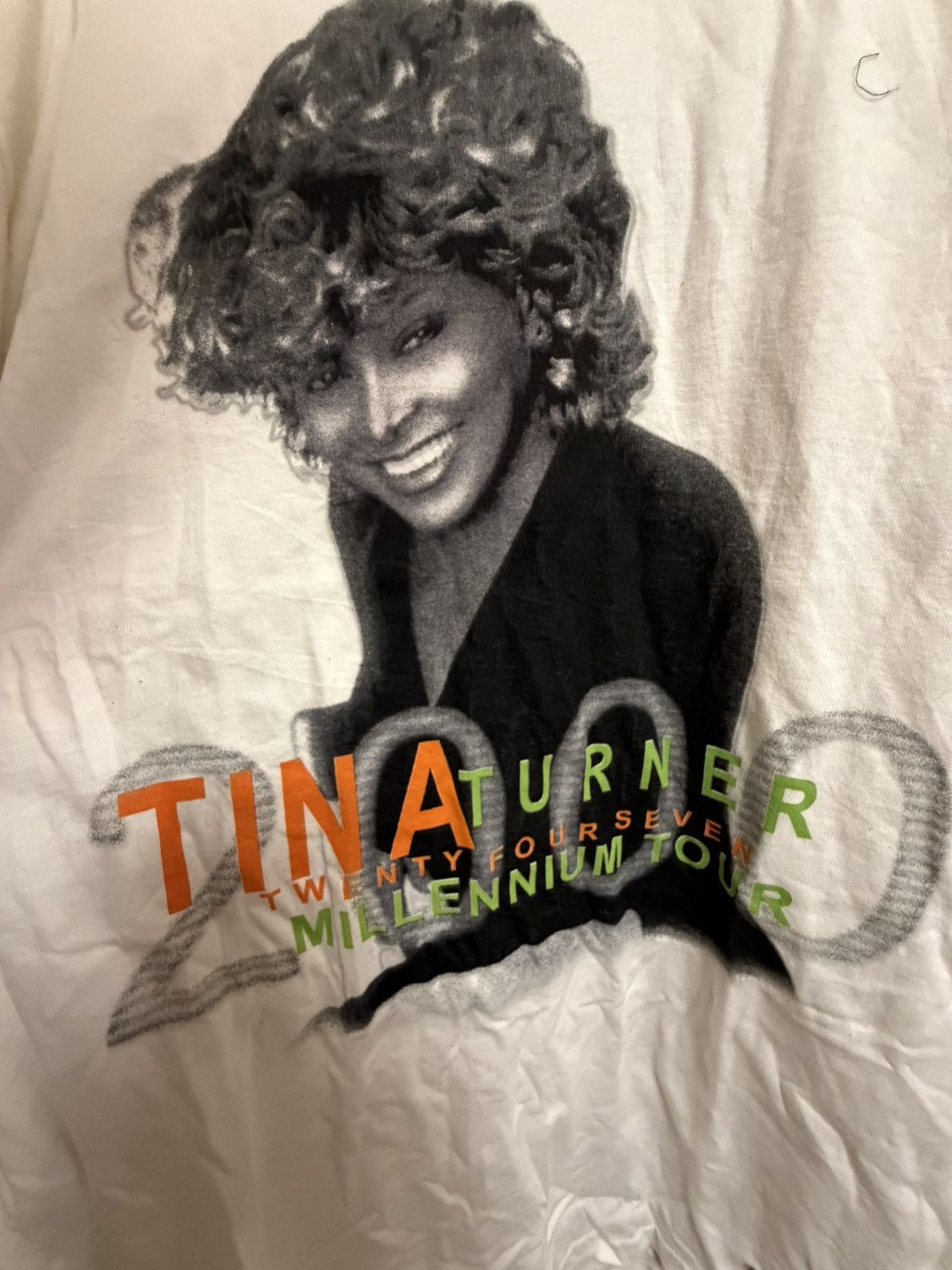 Vintage Tina Turner Twenty Four Seven Long Sleeve Tour Tee Size US XL / EU 56 / 4 - 2 Thumbnail