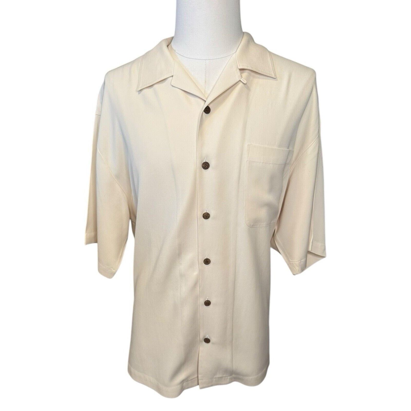 Tommy Bahama Tommy Bahama Silk Embroidered Shirt TINY FLAW Size US XL / EU 56 / 4 - 2 Thumbnail
