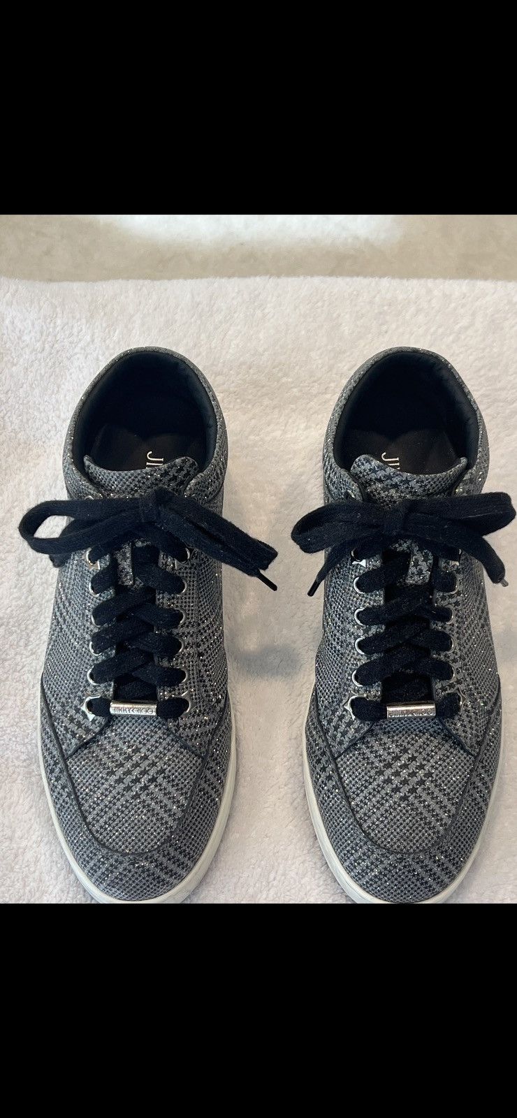 Jimmy Choo Jimmy Choo Glitter Sneakers Woman’s Size 37 1/2 Size US 7.5 / IT 37.5 - 15 Thumbnail