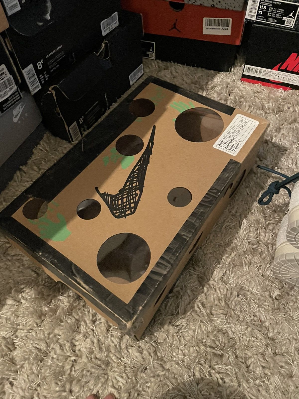 Nike × Off-White OFF WHITE x Nike Dunk Low Lot 16 Size US 8.5 / EU 41-42 - 11 Thumbnail