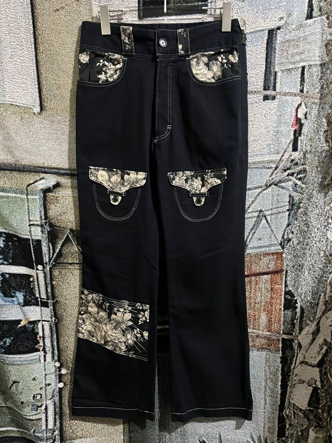 Japanese Brand Flower cotton pocket pants Size US 30 / EU 46 - 1 Thumbnail