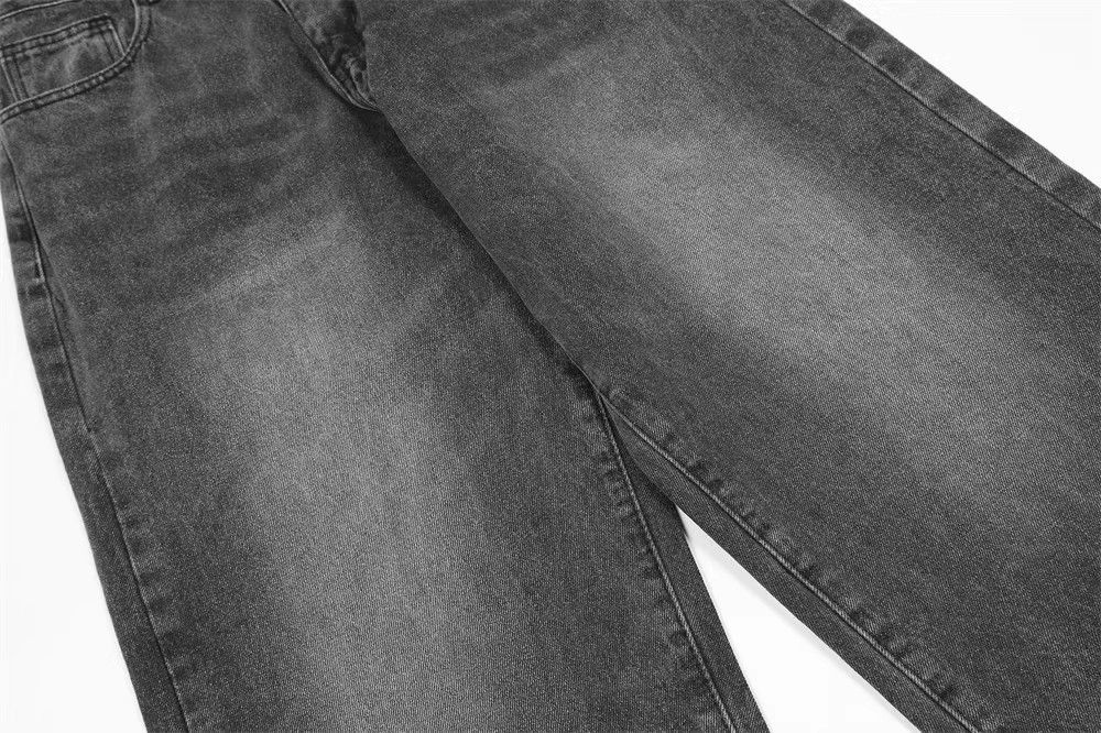 Japanese Brand × Jean Washed wide-leg loose casual distressed jeans Size US 32 / EU 48 - 6 Thumbnail