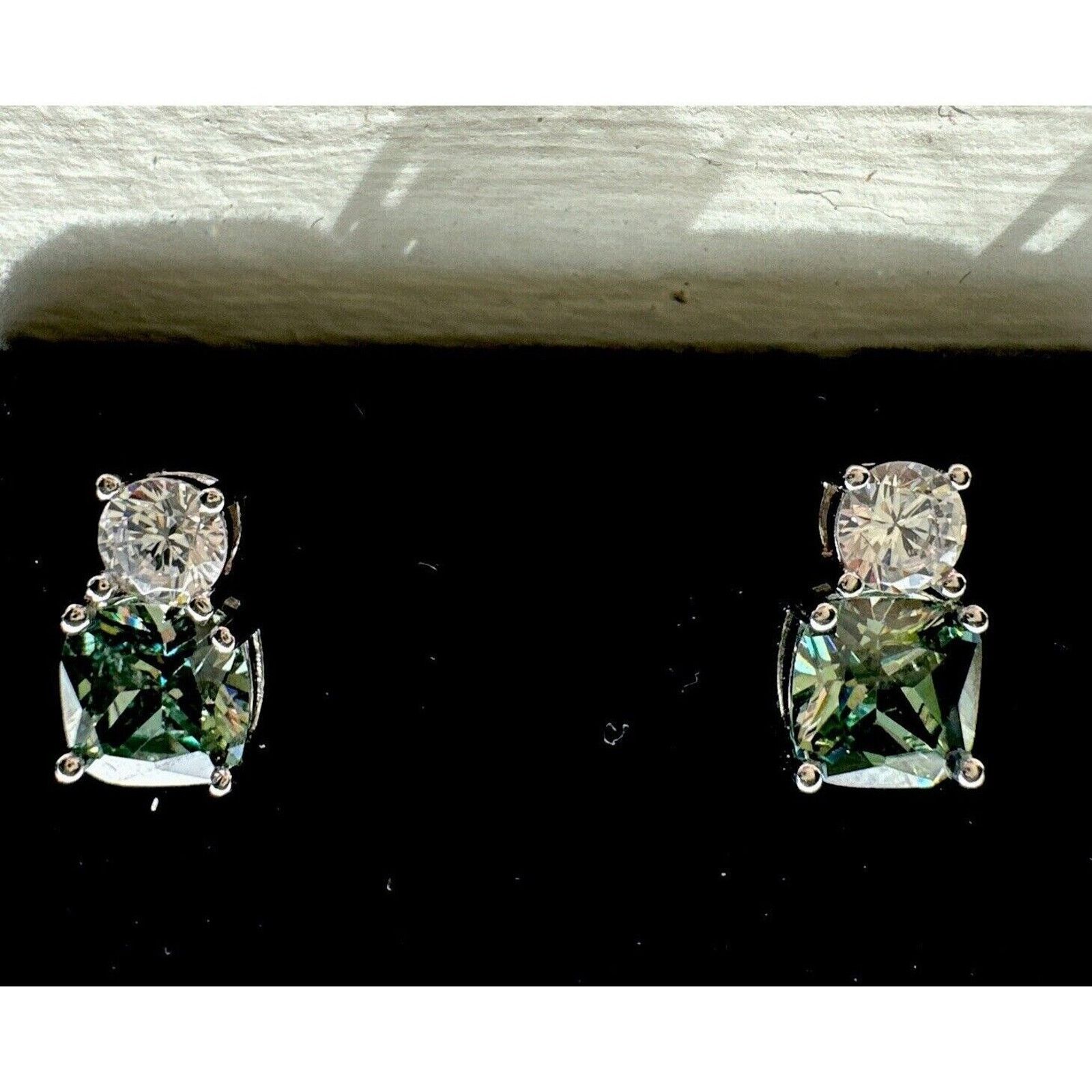 Other Cushion Cut 2.3ct Green Sapphire & Diamond .925 Silver Lab Size ONE SIZE - 1 Thumbnail