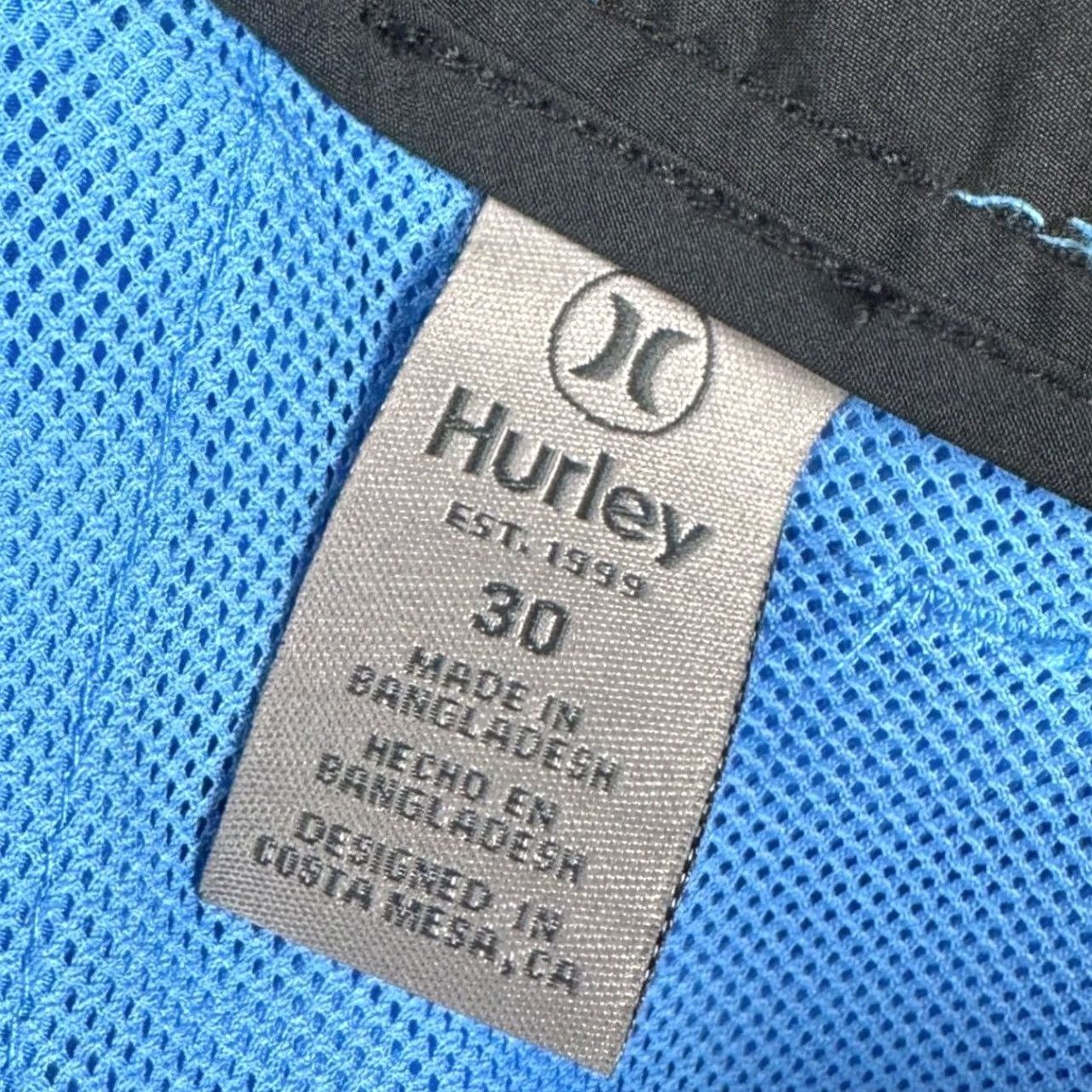 Hurley Hurley Mens All Day Hybrid Shorts 30 Blue Stretch Flat Front Pockets Logo NEW Size US 30 / EU 46 - 3 Thumbnail