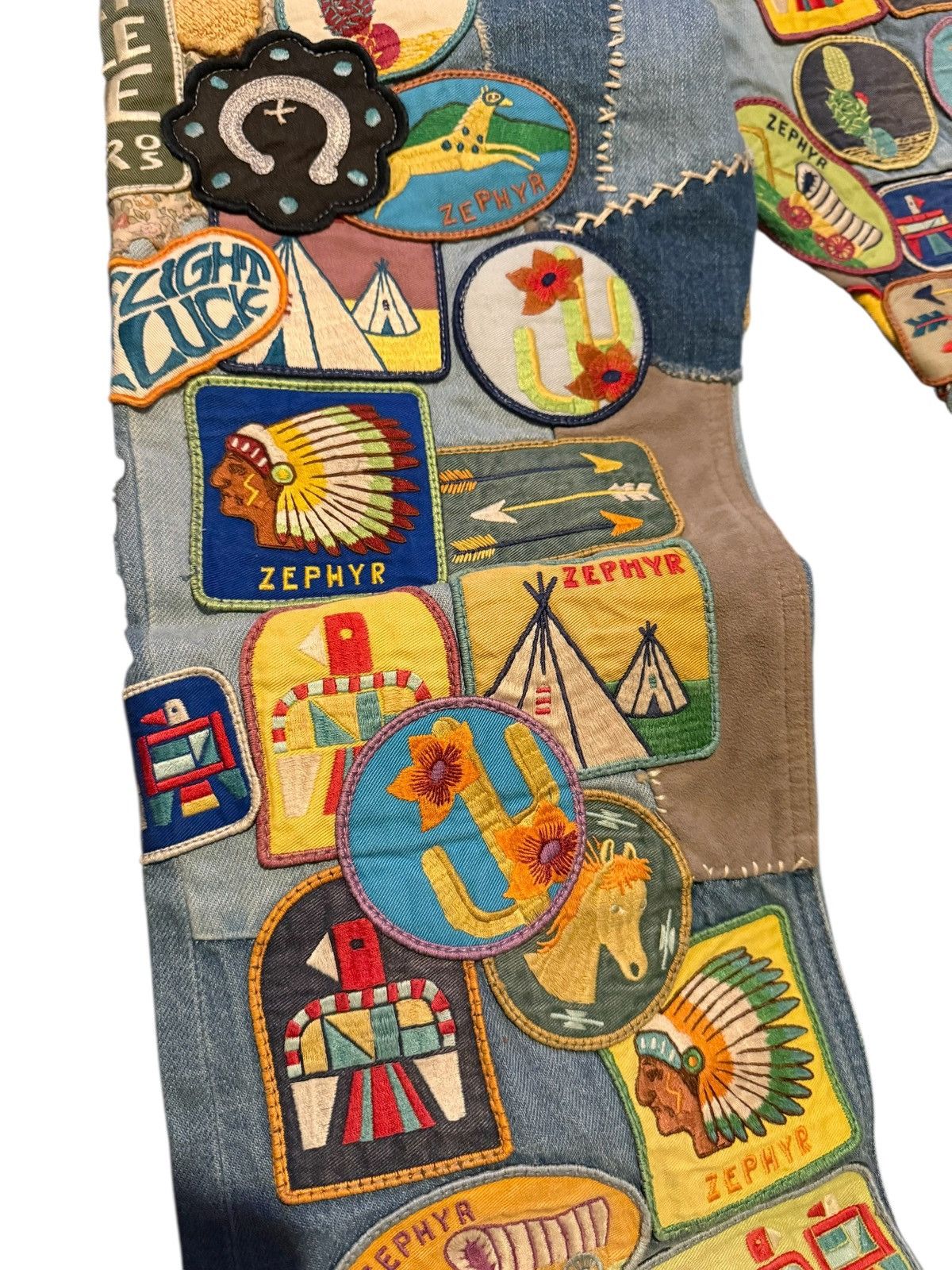 Kapital Kountry Kapital Denim 5P Rat Flare Jeans (Beautiful World Remake) Size US 32 / EU 48 - 4 Thumbnail